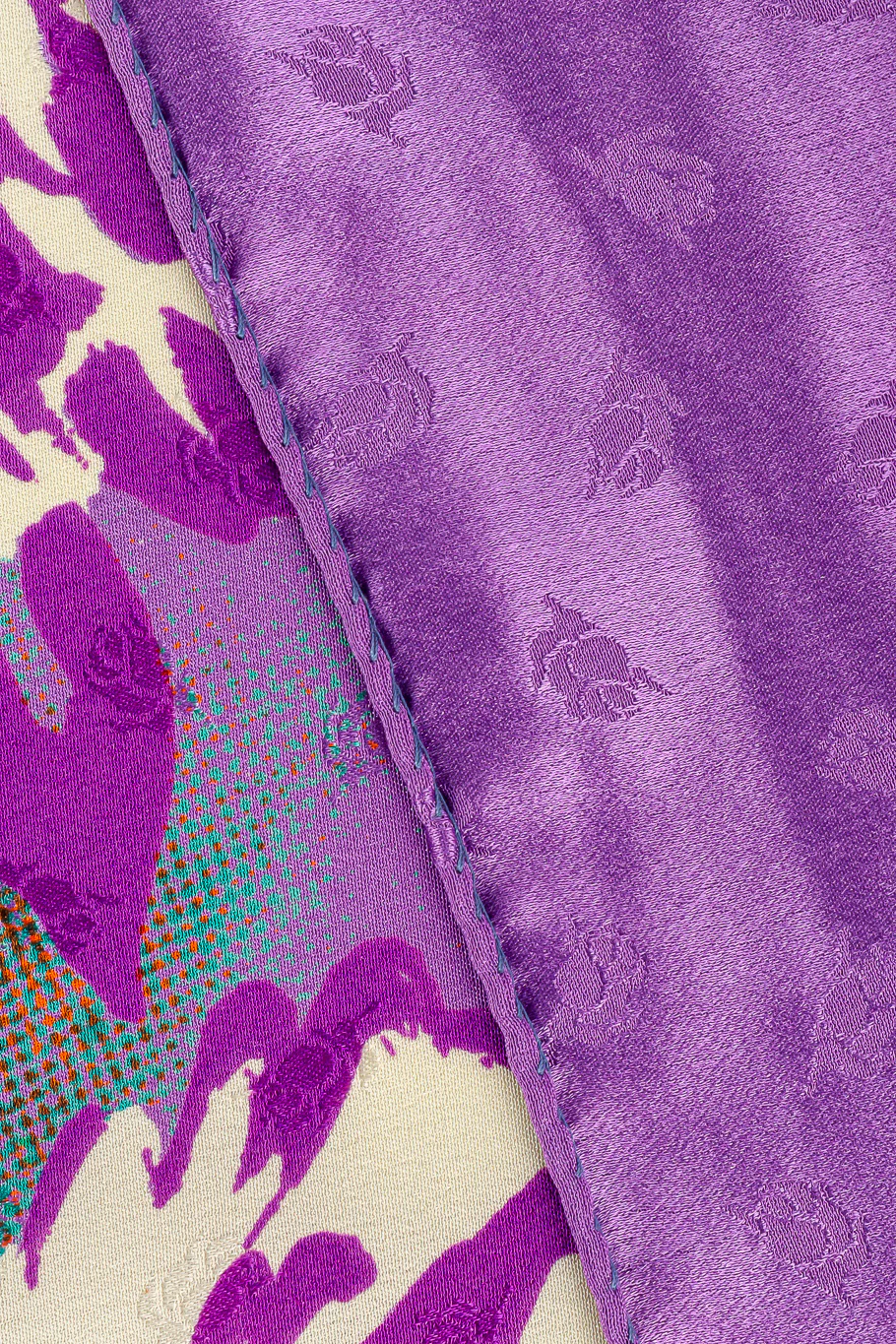 Abstract Floral Silk Scarf - Image 5