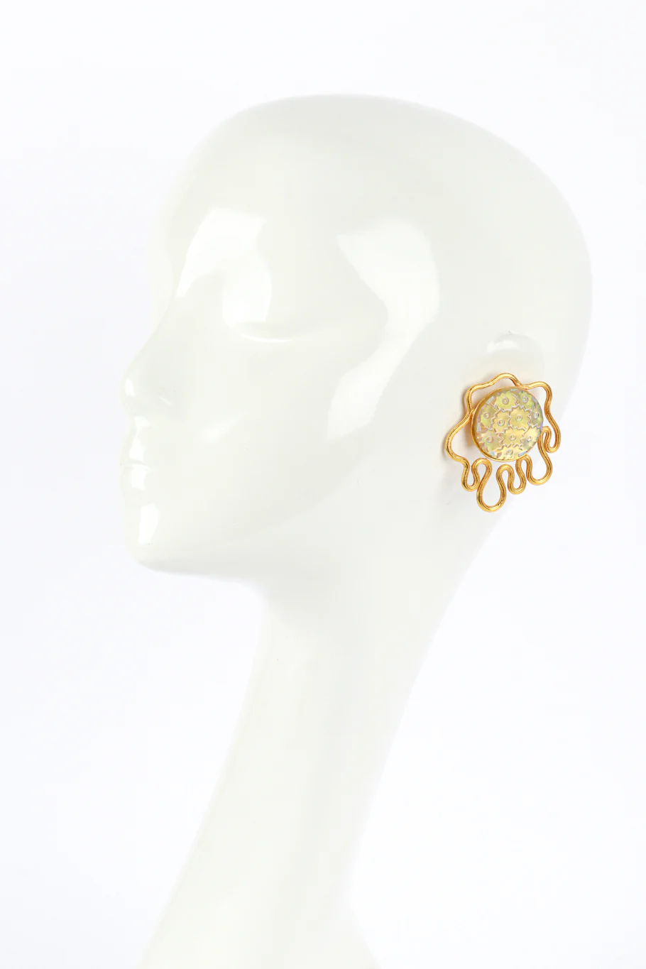 Abstract Flower Earrings - Image 2