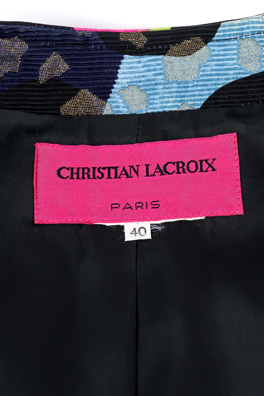 Abstract Grosgrain Peplum Jacket - Image 11