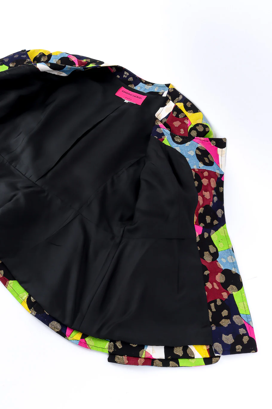 Abstract Grosgrain Peplum Jacket - Image 5