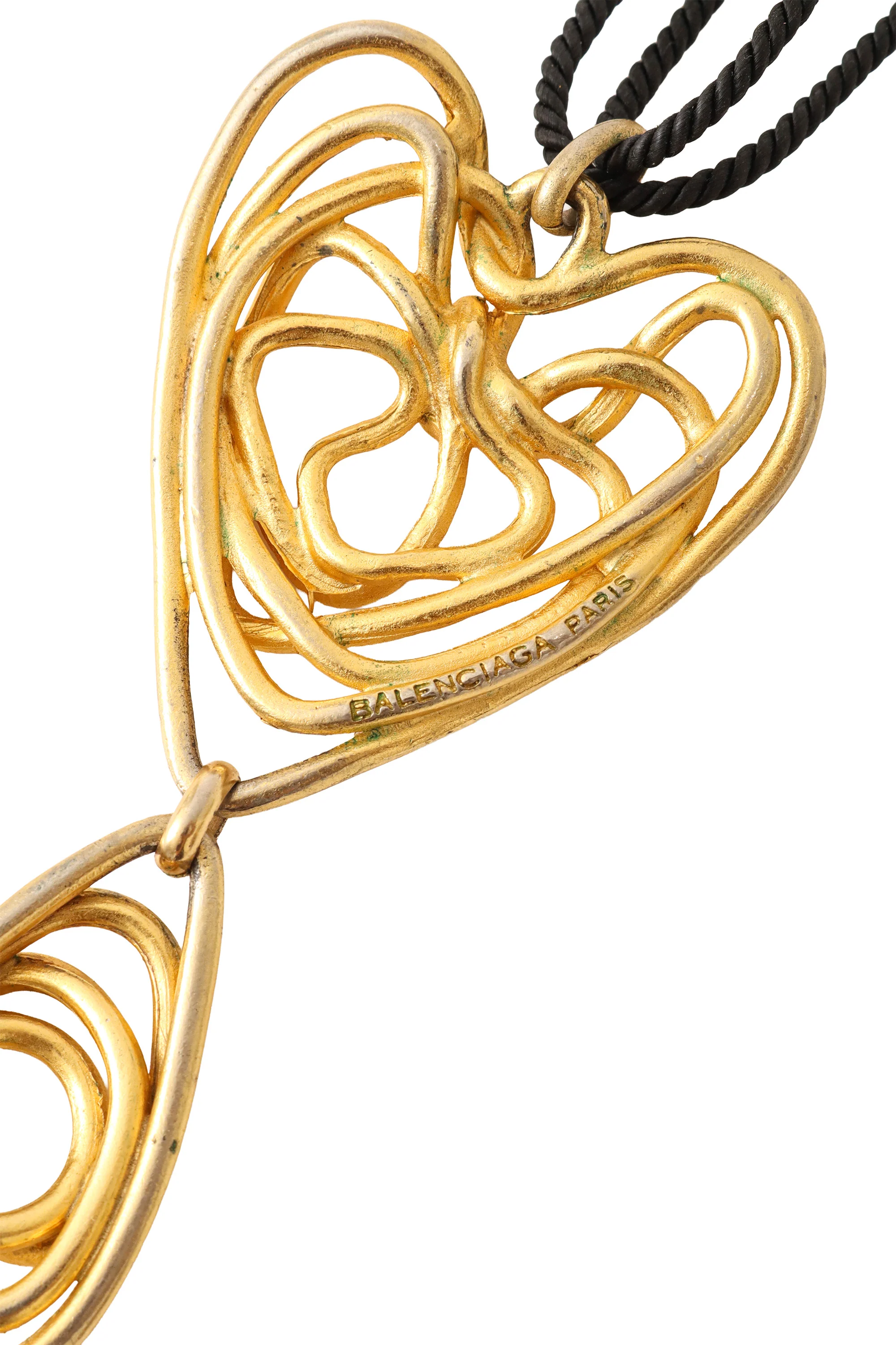 Abstract Heart Drop Necklace - Image 4