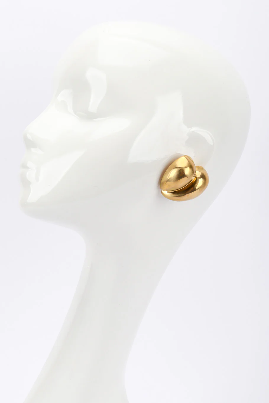 Abstract Heart Earrings - Image 3