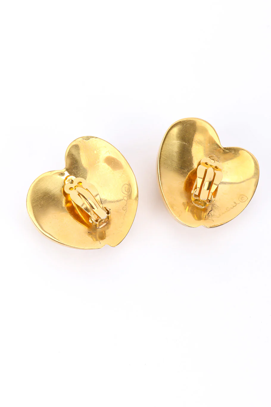 Abstract Heart Earrings - Image 4