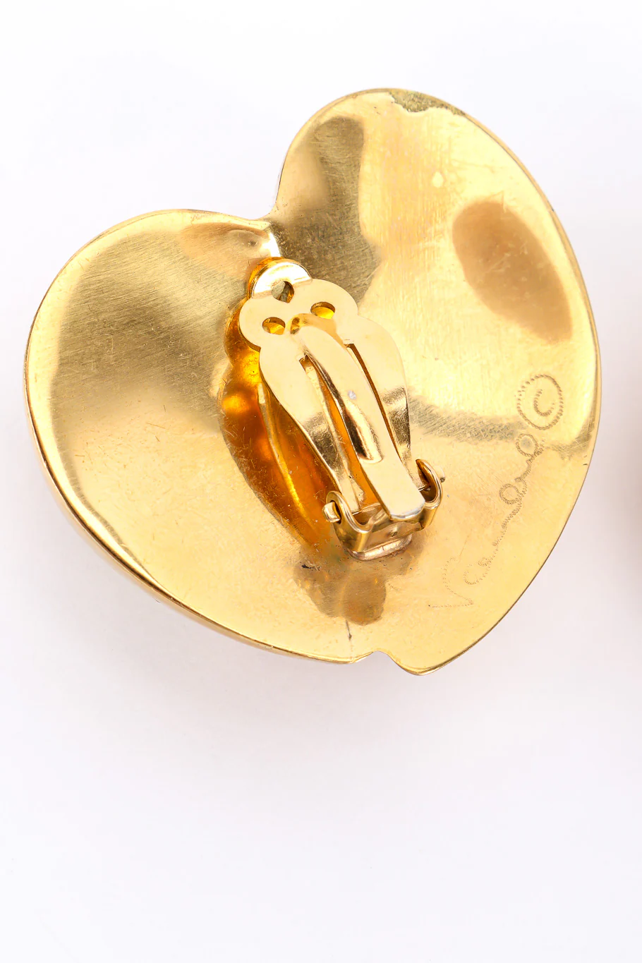 Abstract Heart Earrings - Image 7
