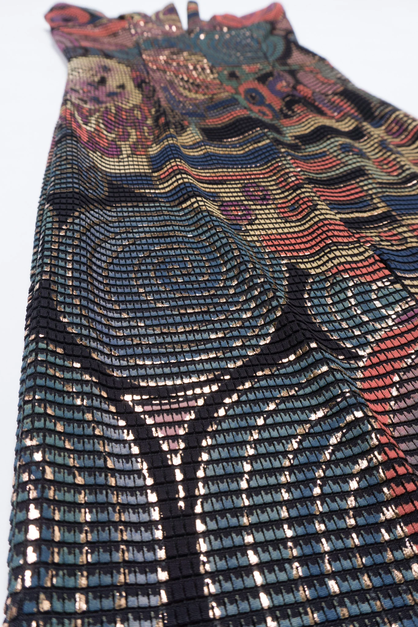 Abstract Mosaic Strapless Column Gown - Image 12