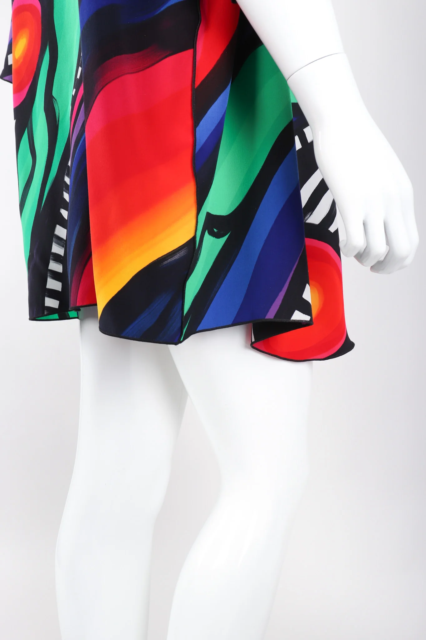 Abstract Painted Silk Jacket - Image 12