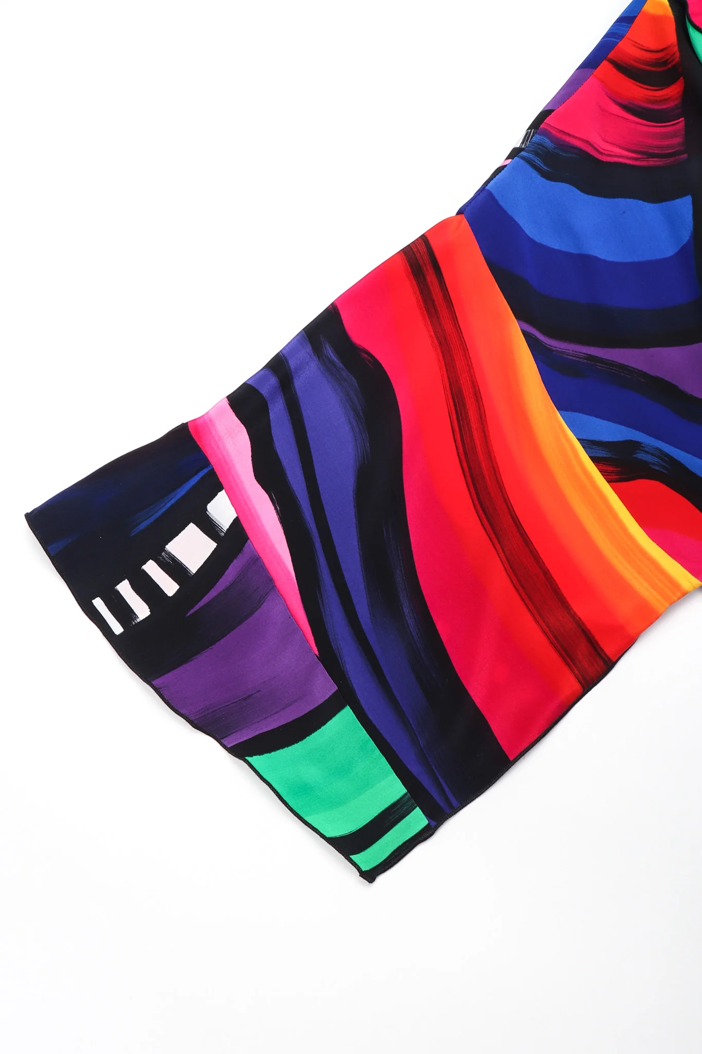 Abstract Painted Silk Jacket - Image 13