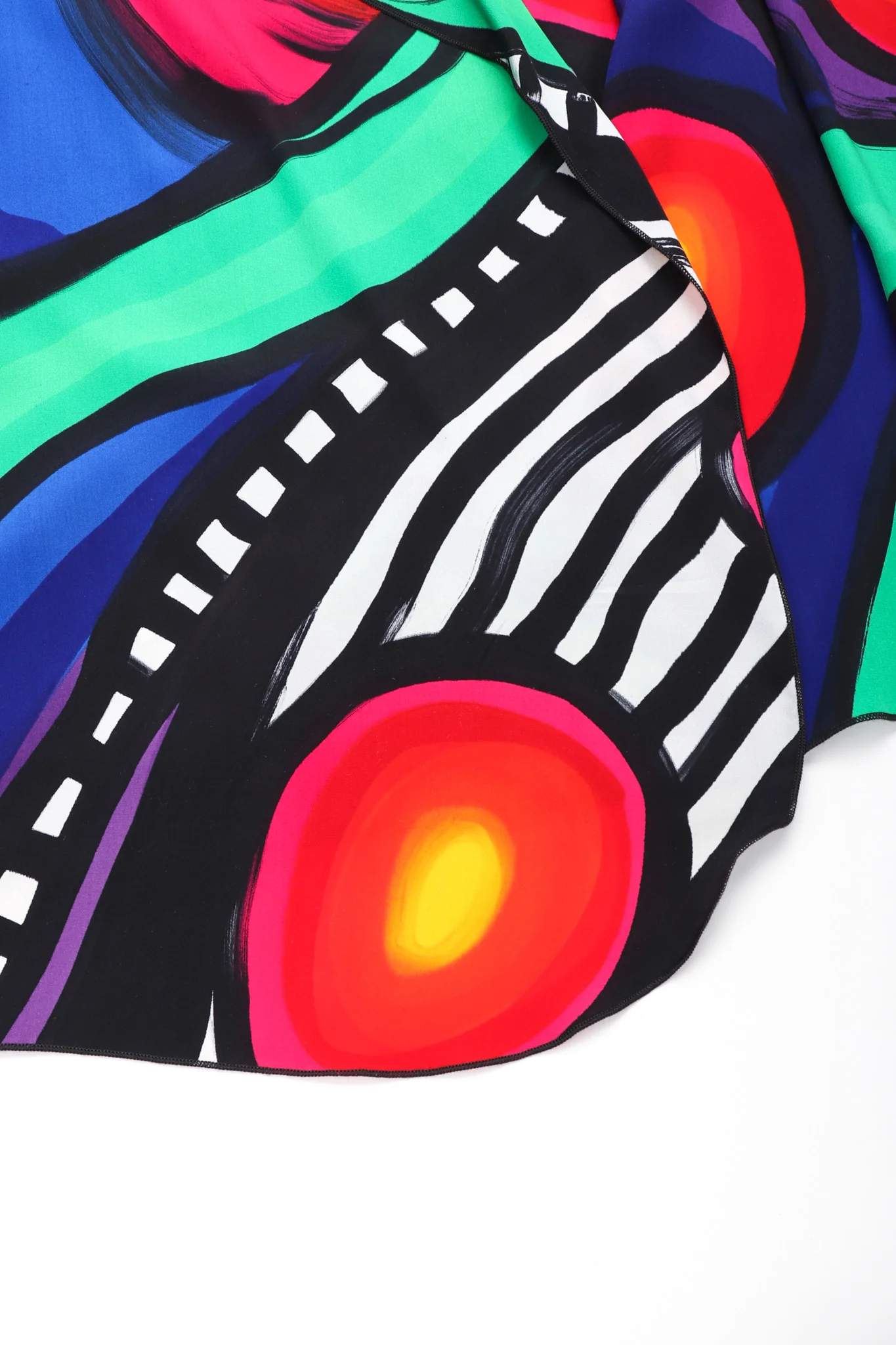 Abstract Painted Silk Jacket - Image 14