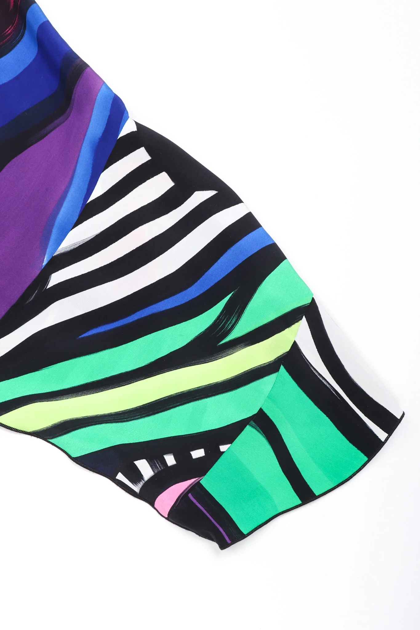 Abstract Painted Silk Jacket - Image 16
