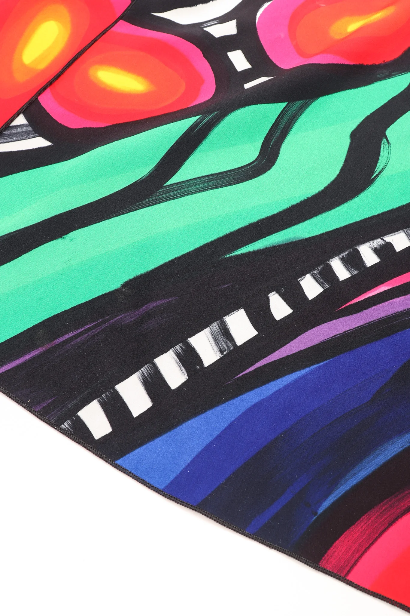 Abstract Painted Silk Jacket - Image 17