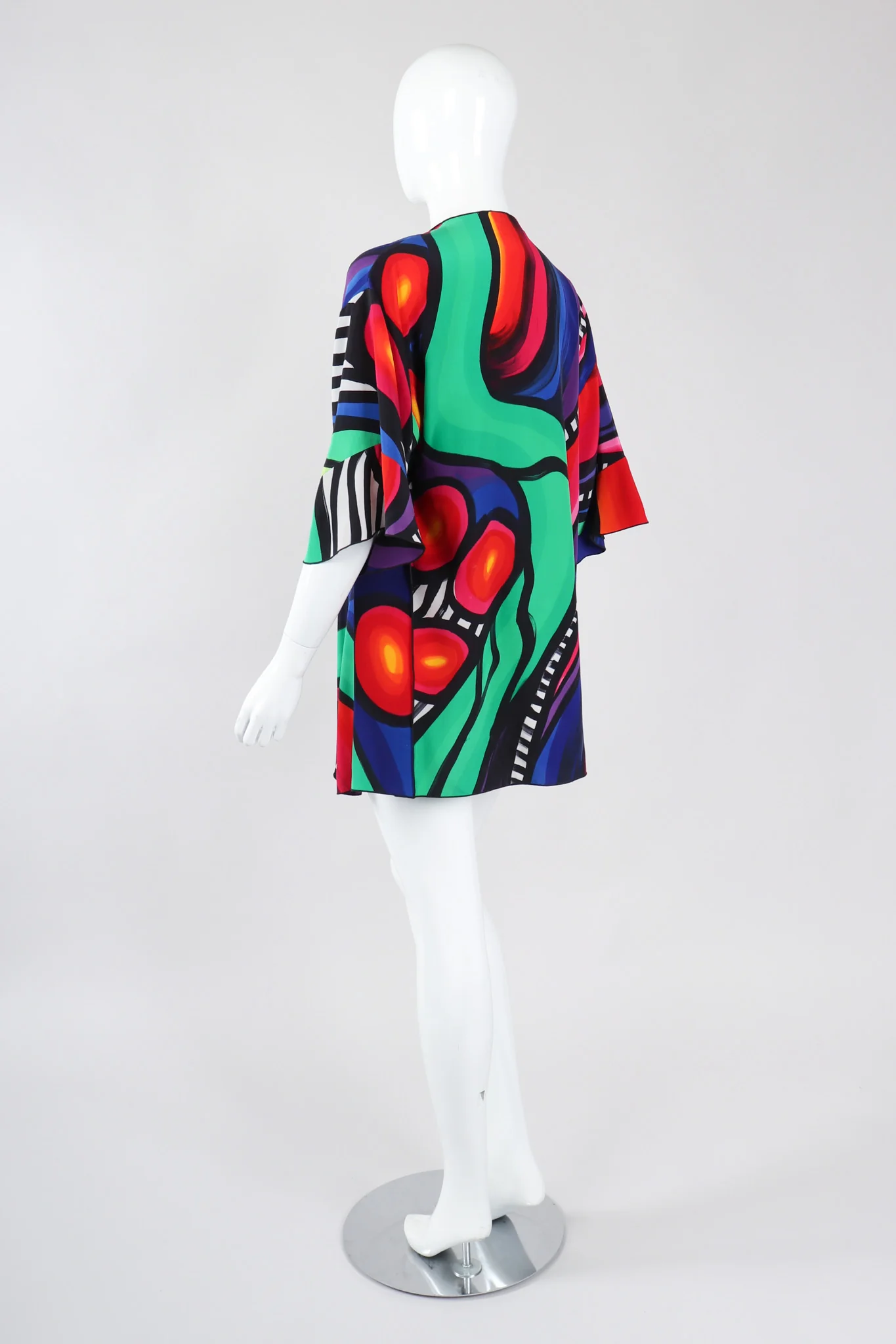 Abstract Painted Silk Jacket - Image 6