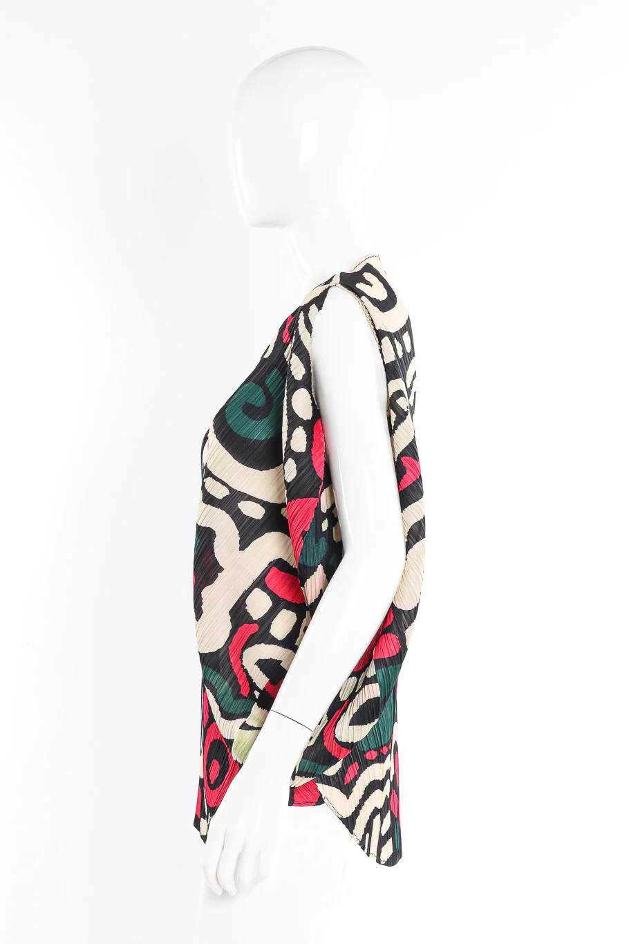 Abstract Pleated Oval Top - Image 3