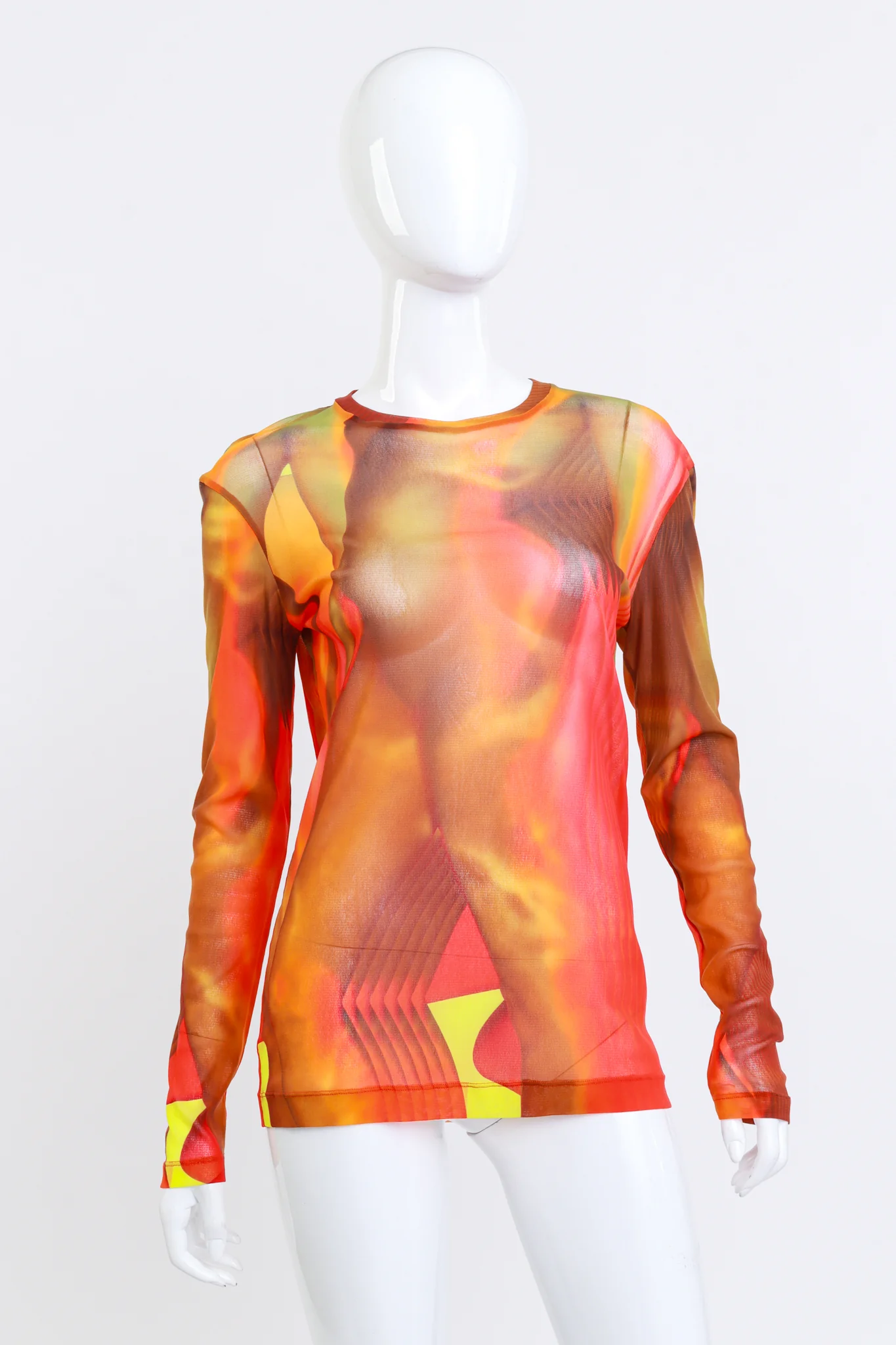 Abstract Print Mesh Top