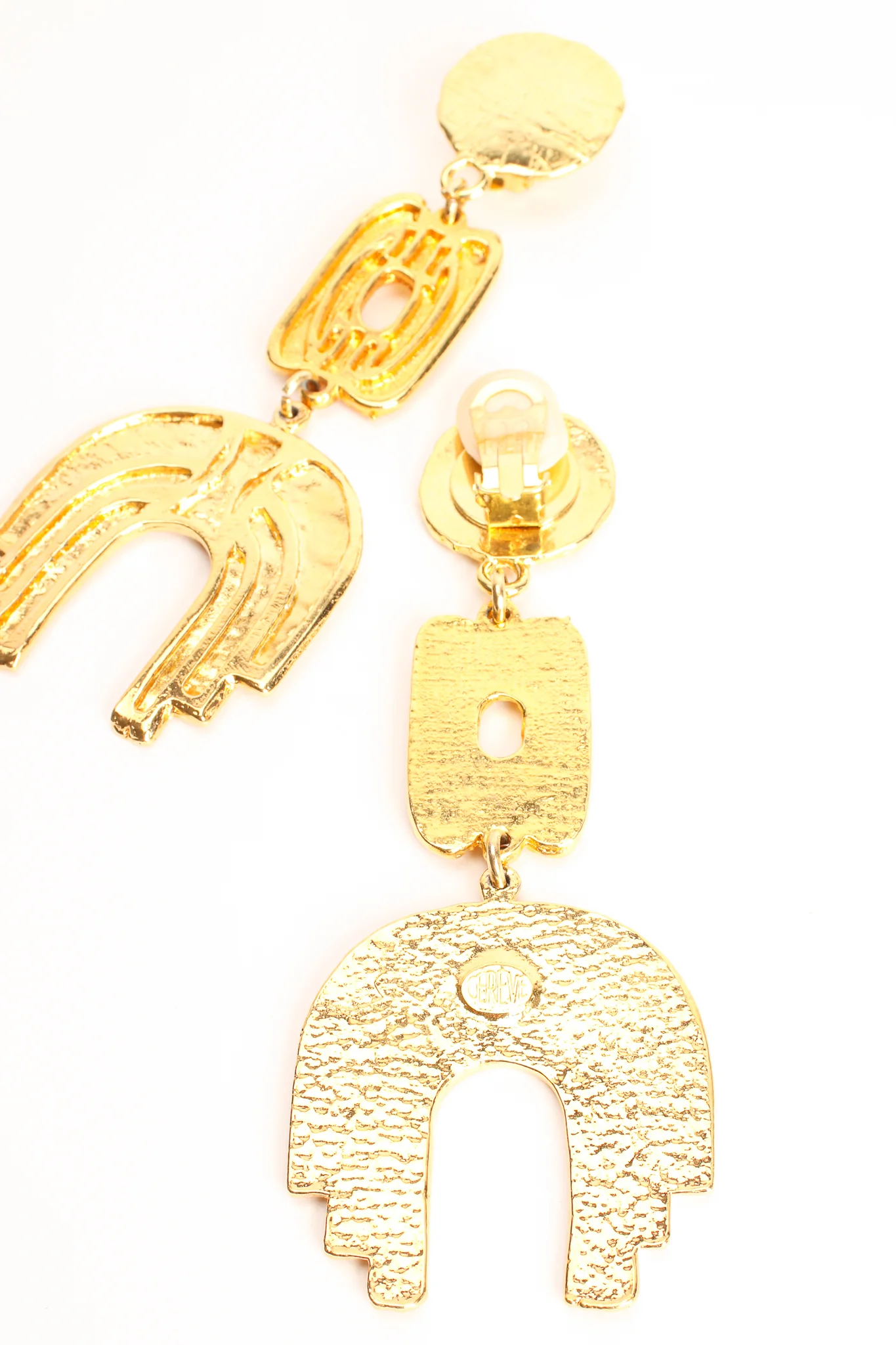 Abstract Saddle Drop Earrings - Image 4