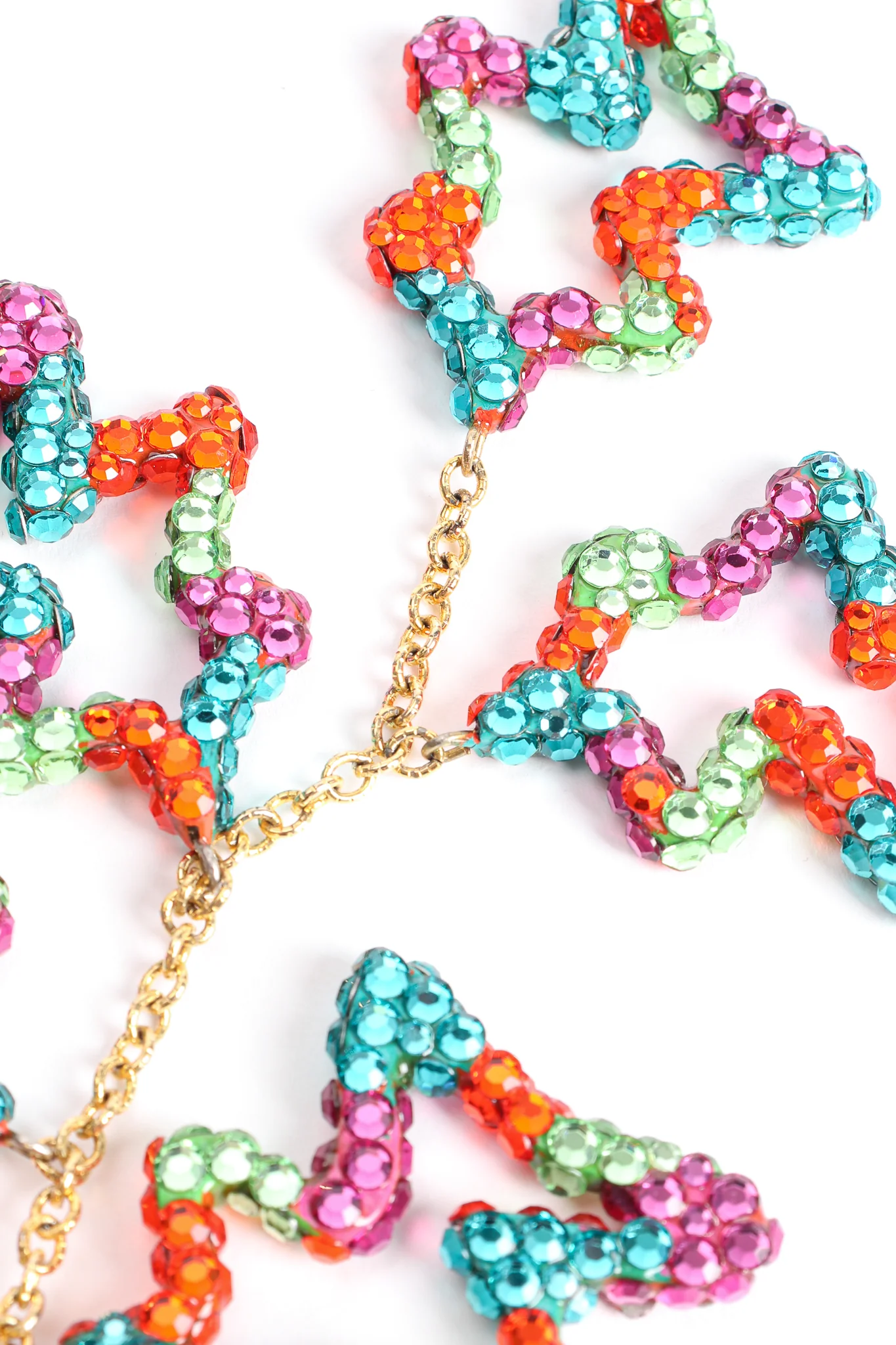 Abstract Rhinestone Drop Earrings - Image 7