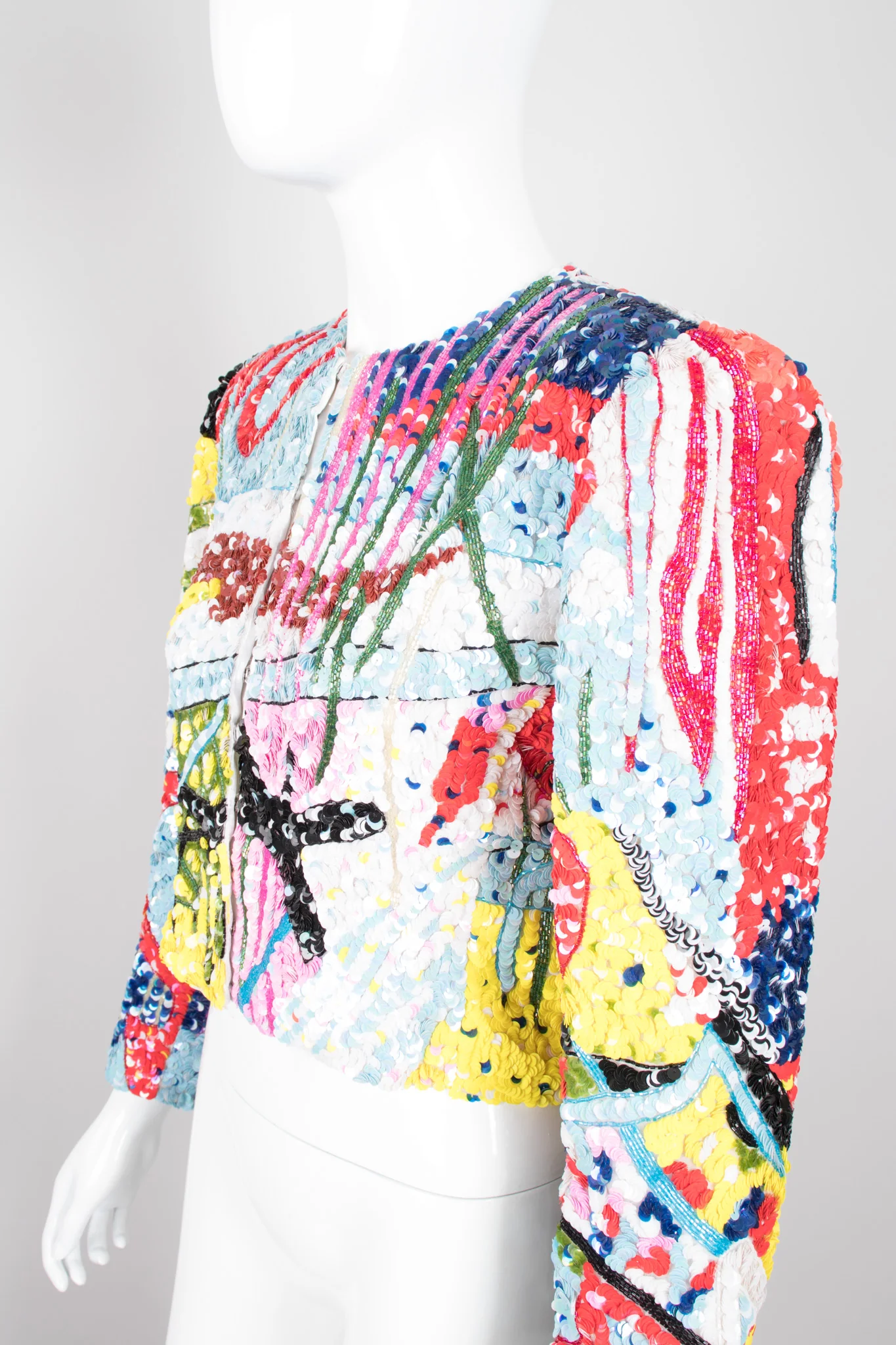 Abstract Sequin Jacket