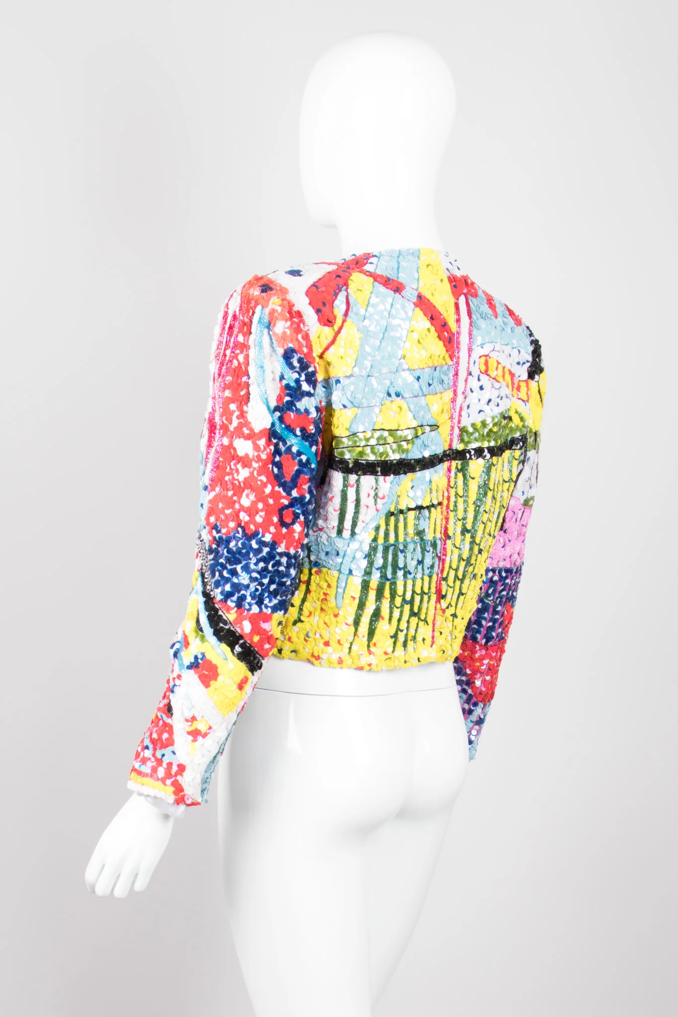 Abstract Sequin Jacket - Image 5