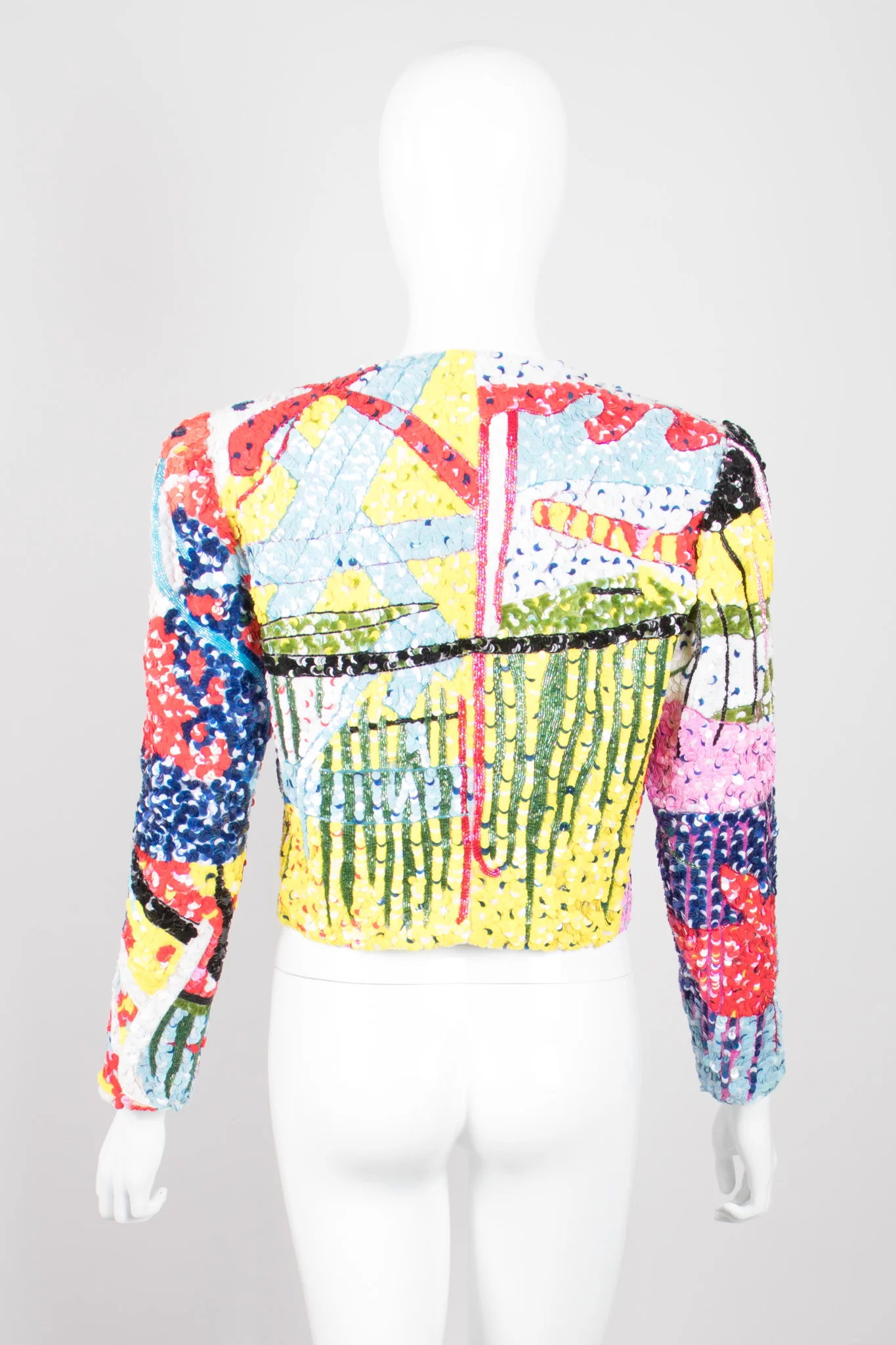 Abstract Sequin Jacket - Image 6