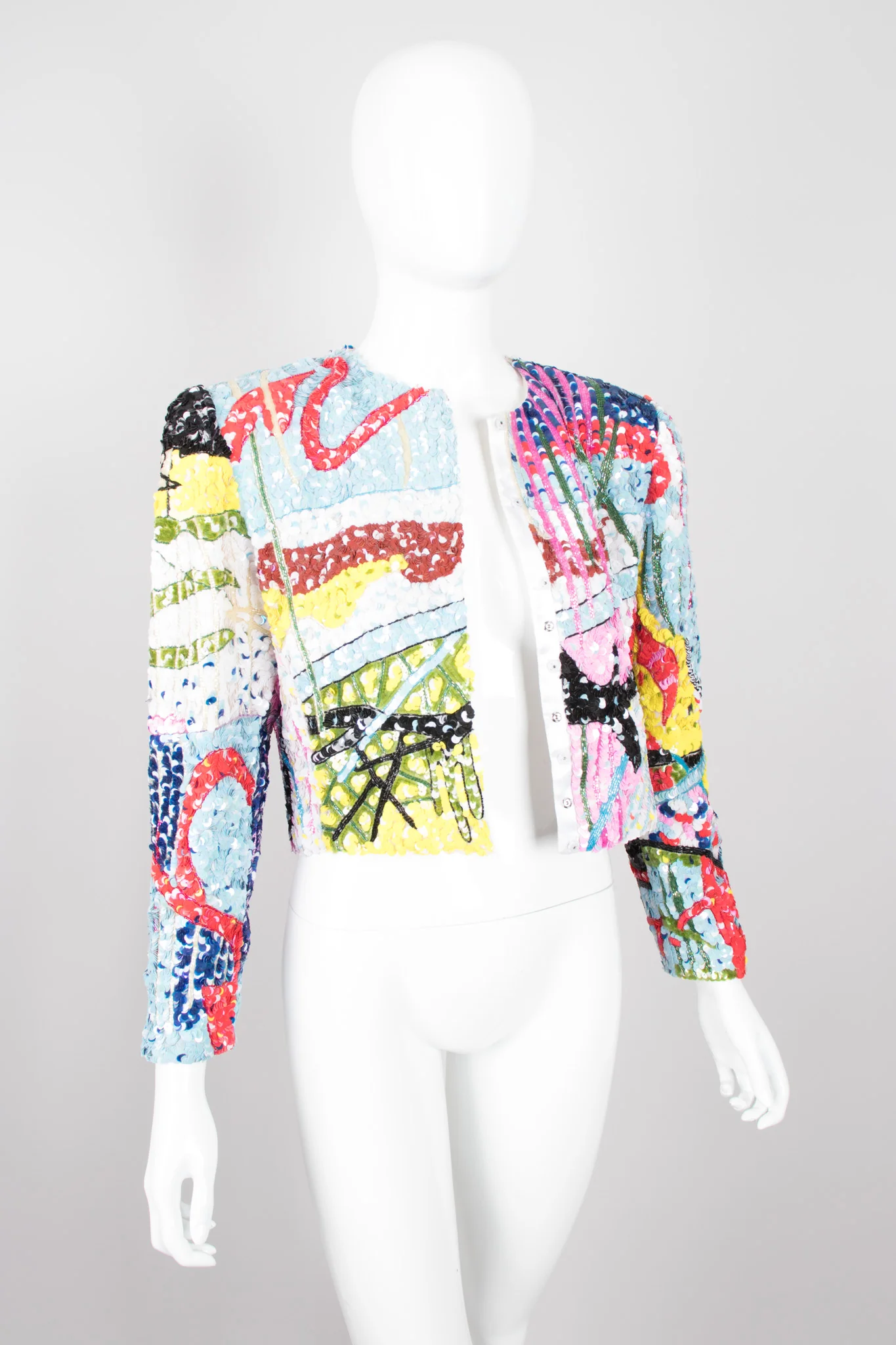 Abstract Sequin Jacket - Image 7