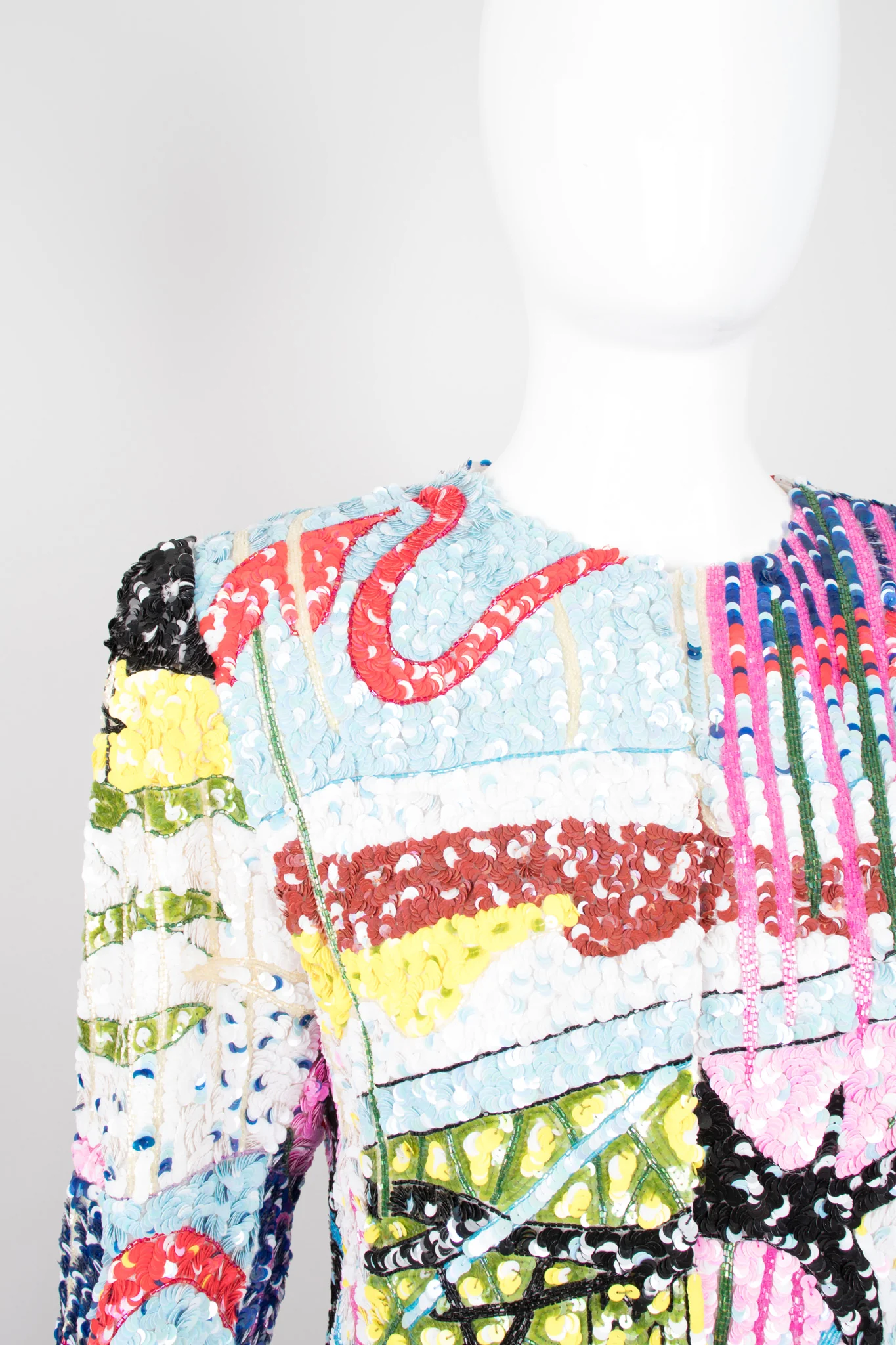 Abstract Sequin Jacket - Image 8