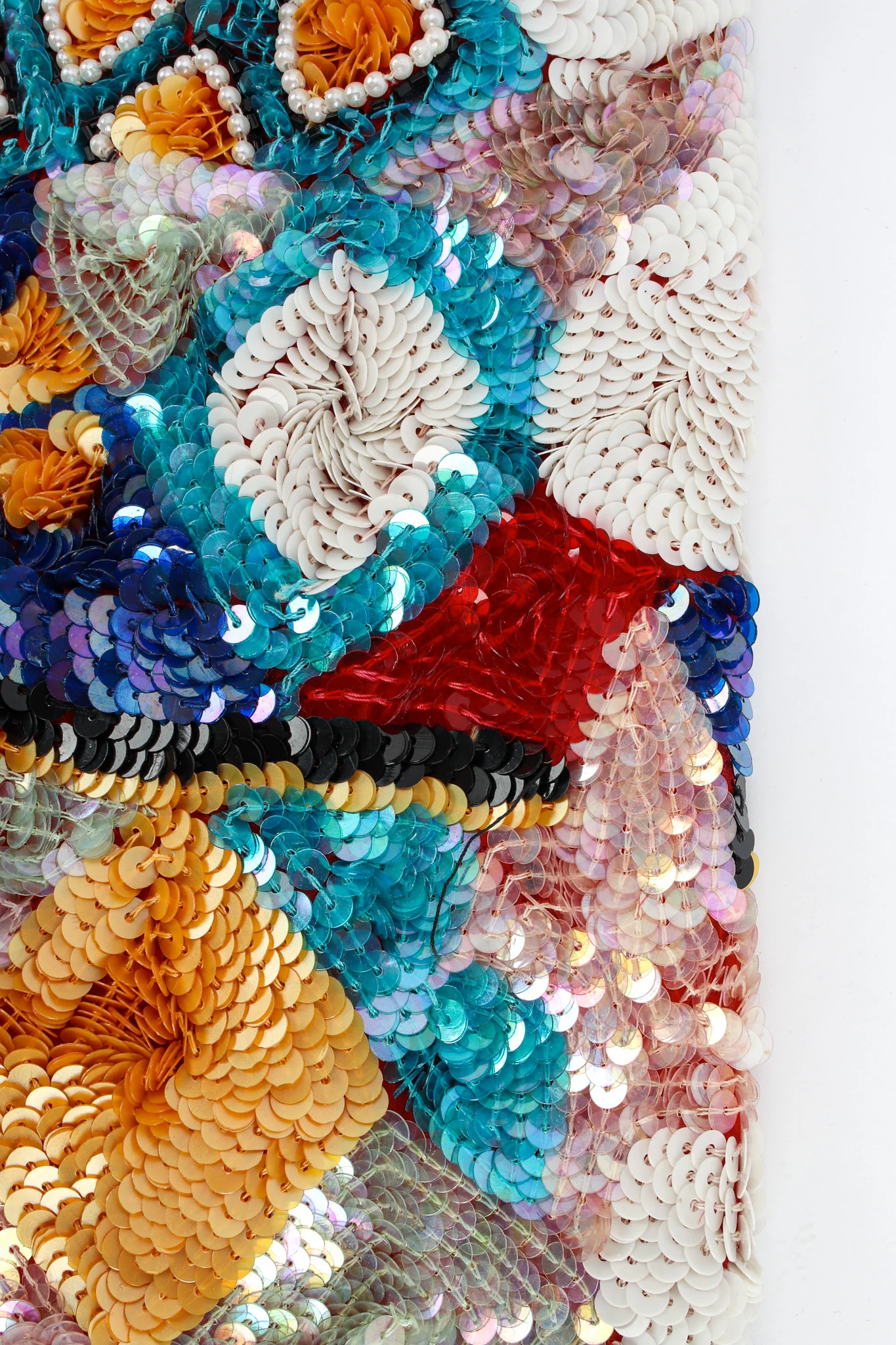 Abstract Sequin & Pearl Bead Jacket - Image 7