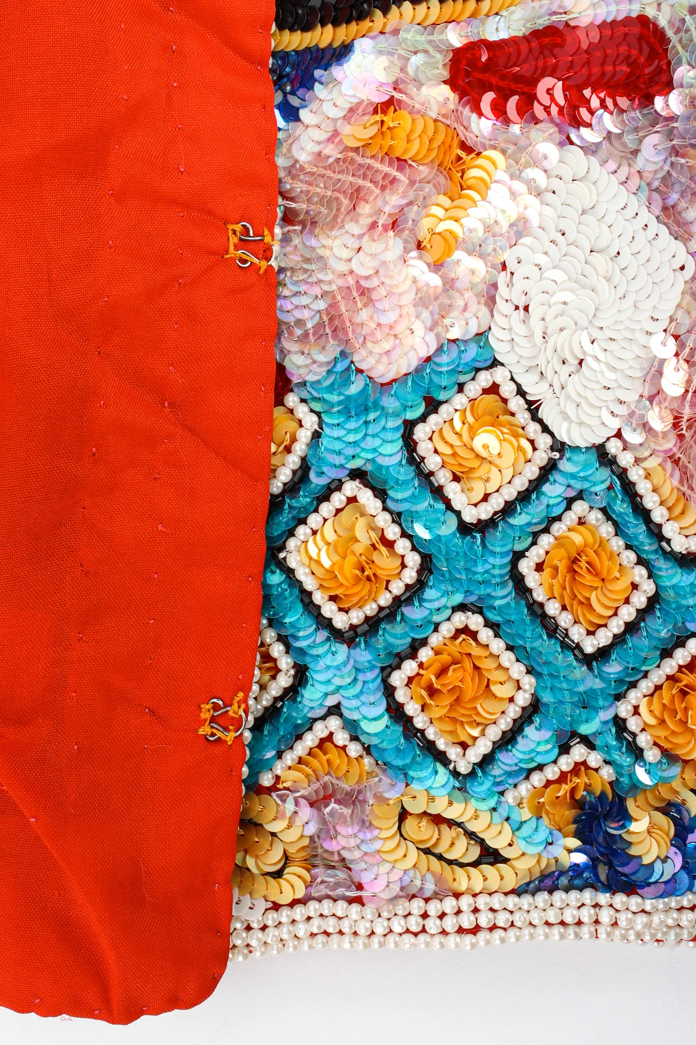 Abstract Sequin & Pearl Bead Jacket - Image 8