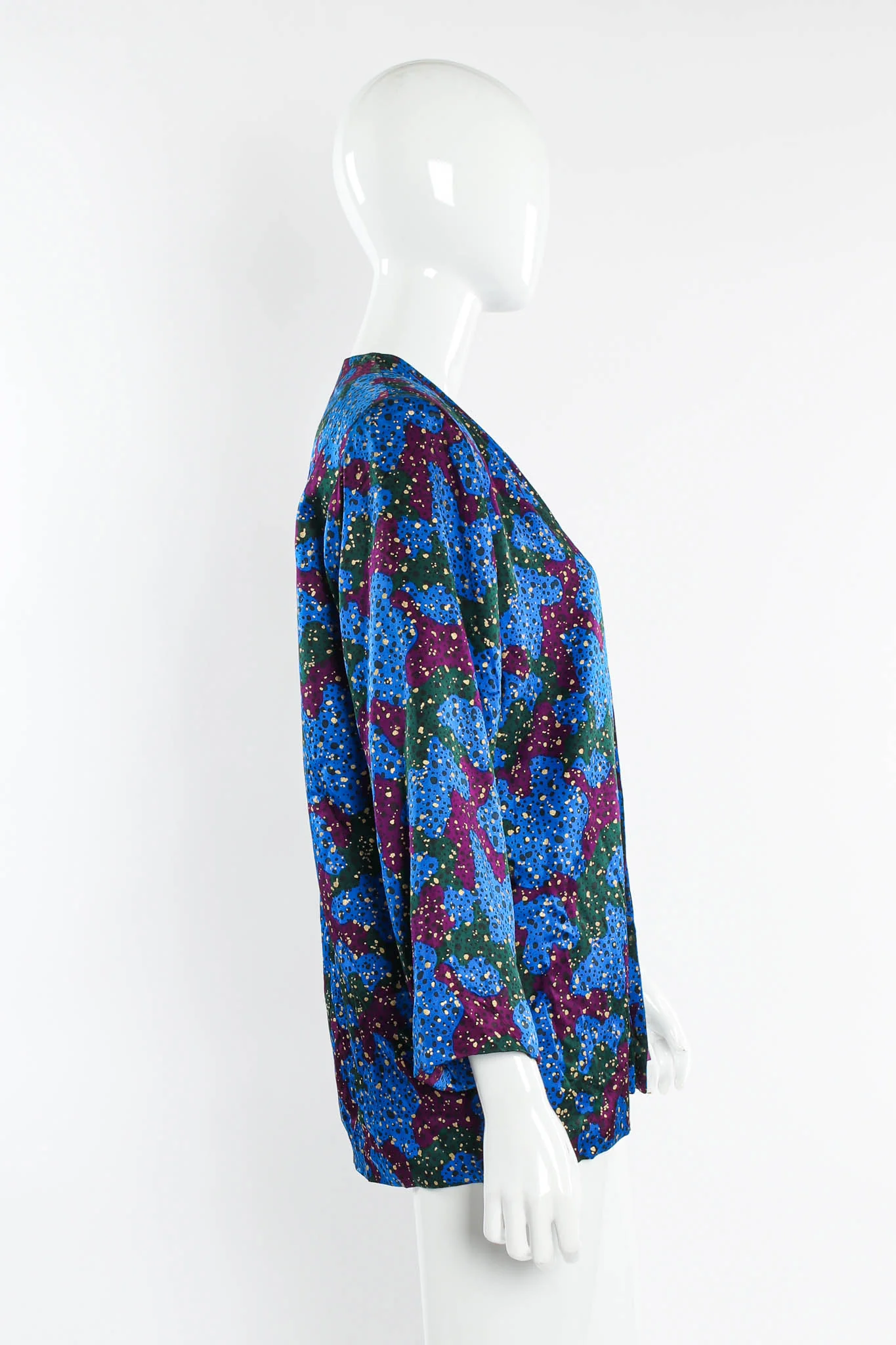 Abstract Speckle Silk Jacket - Image 6