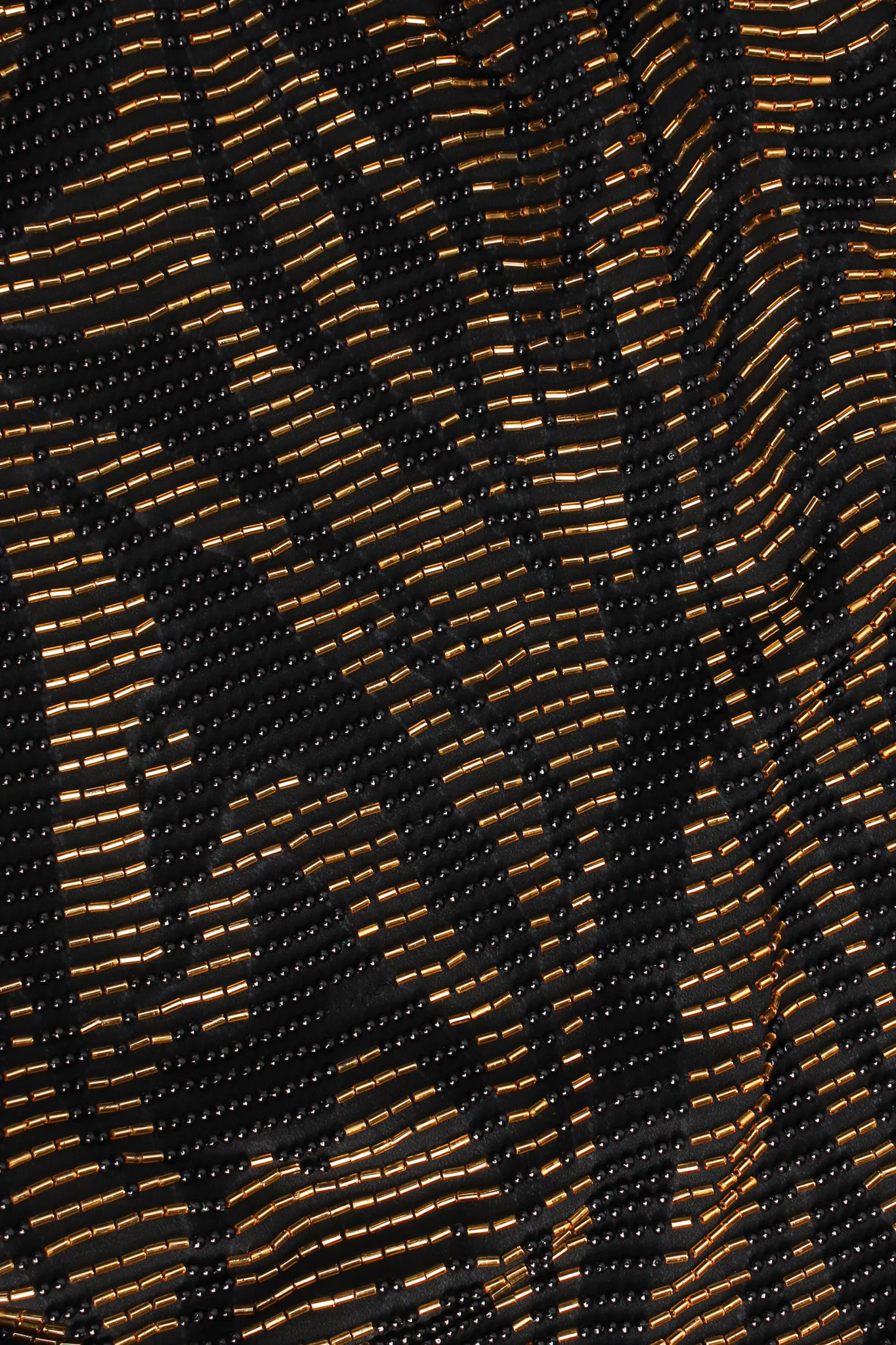 Abstract Swirl Beaded Silk Dress - Image 9