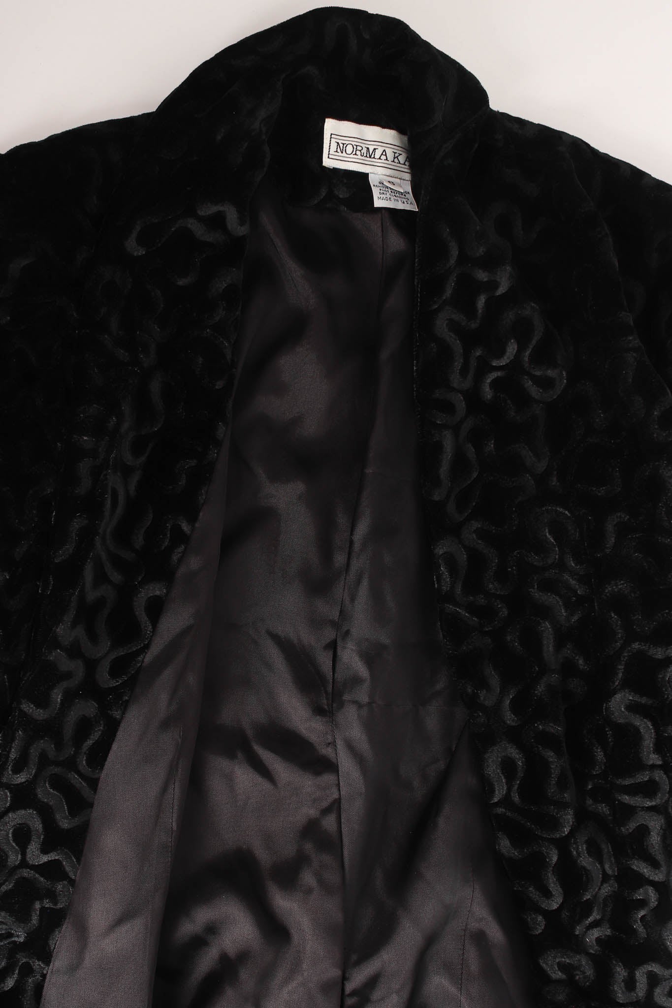 Abstract Swirl Burnout Velvet Blazer - Image 6