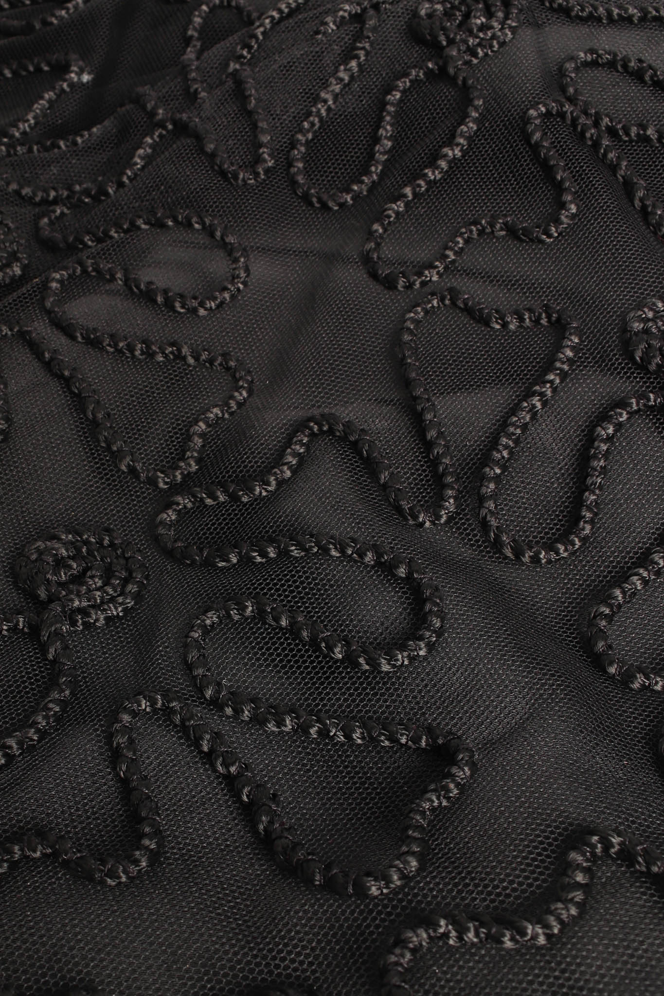 Abstract Embroidered Tassel Dress - Image 6