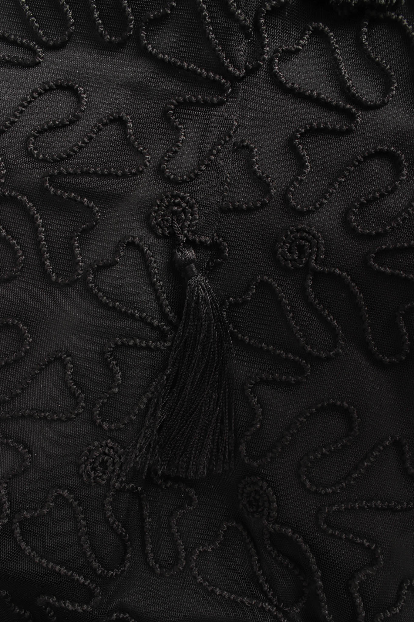 Abstract Embroidered Tassel Dress - Image 7