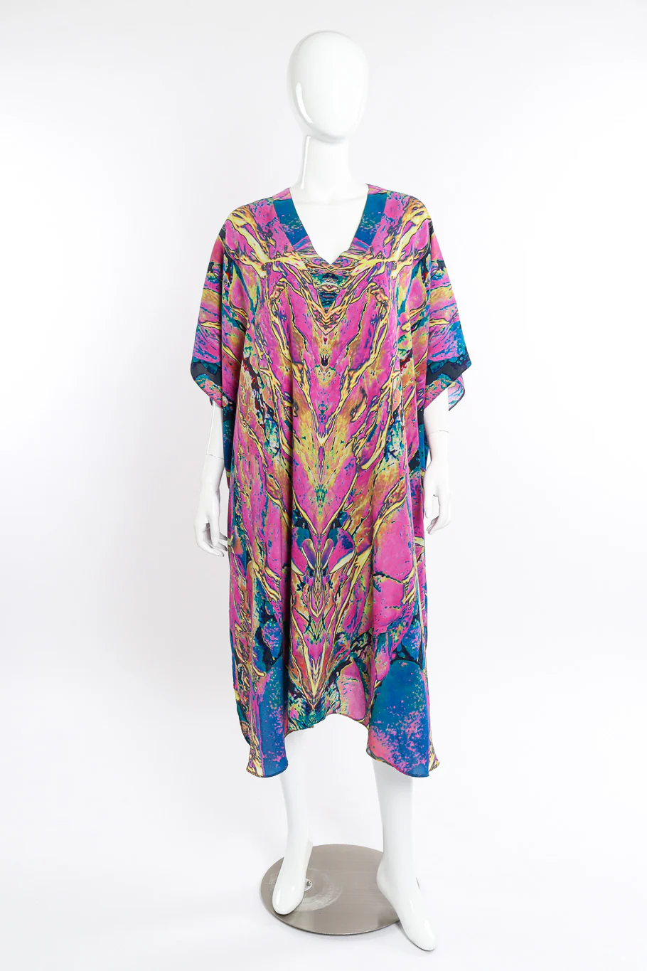 Abstract Tie Dye Print Caftan