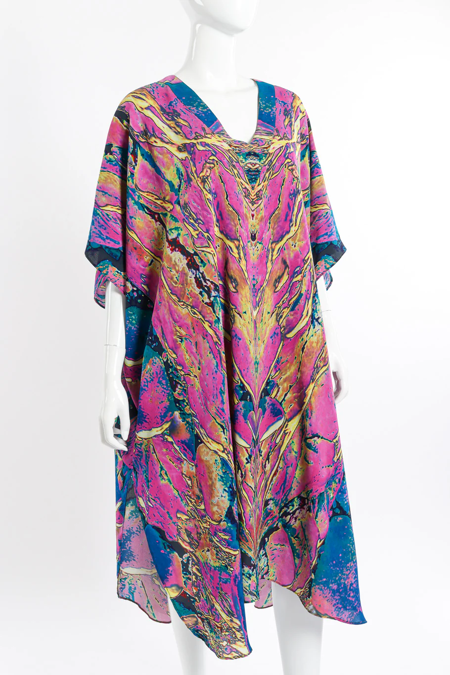Abstract Tie Dye Print Caftan - Image 4