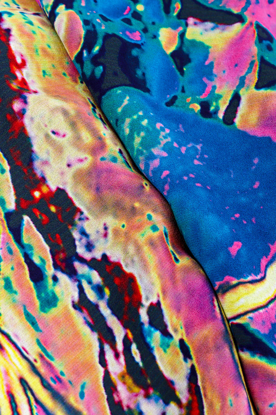 Abstract Tie Dye Print Caftan - Image 6