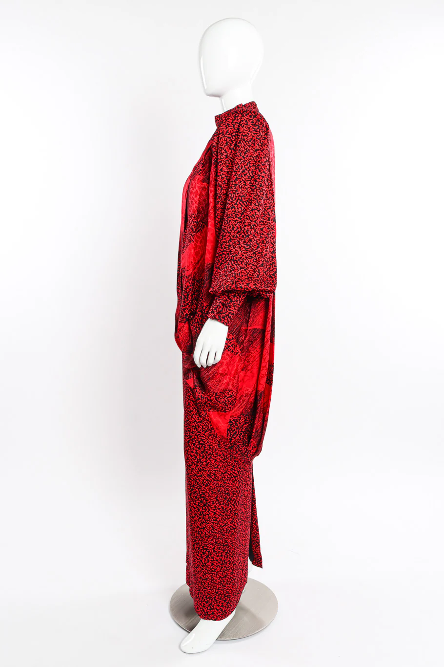 Abstract Wrap Front Jacket & Dress Set - Image 4
