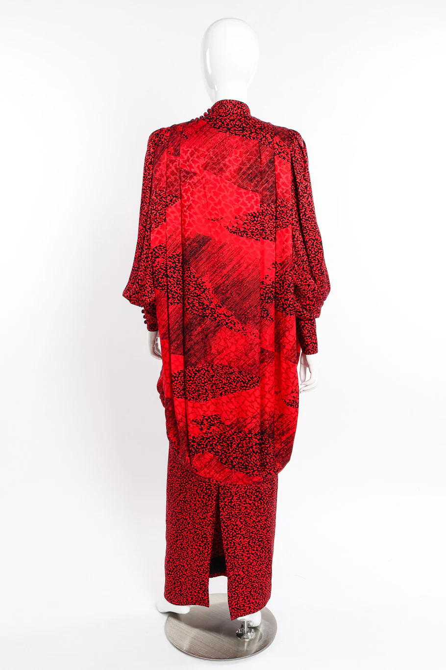 Abstract Wrap Front Jacket & Dress Set - Image 5