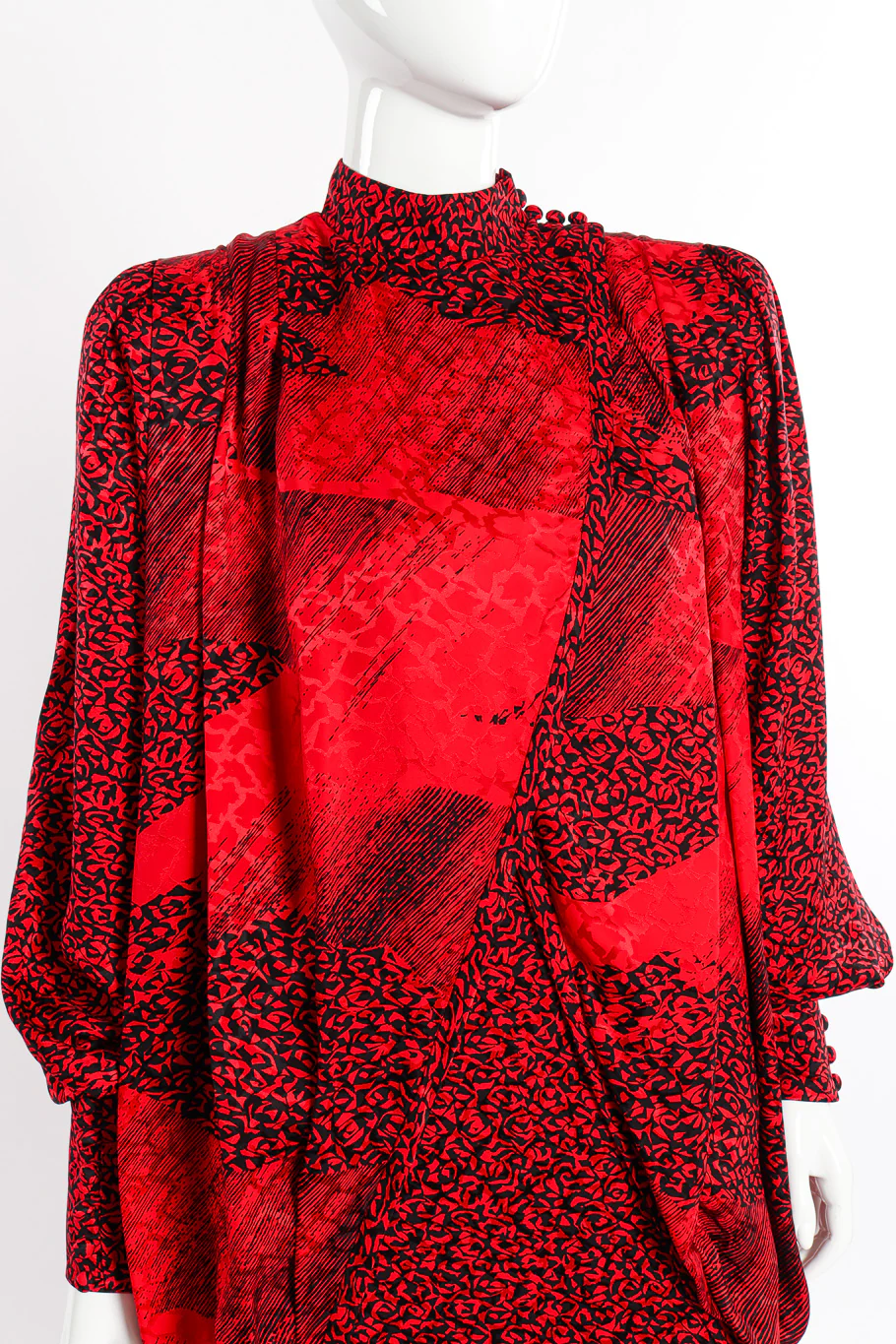 Abstract Wrap Front Jacket & Dress Set - Image 6