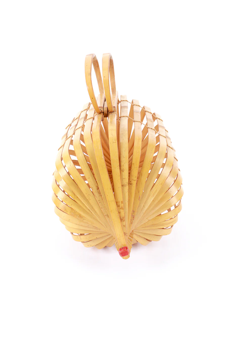 Accordion Bamboo Basket Bag II - Image 2