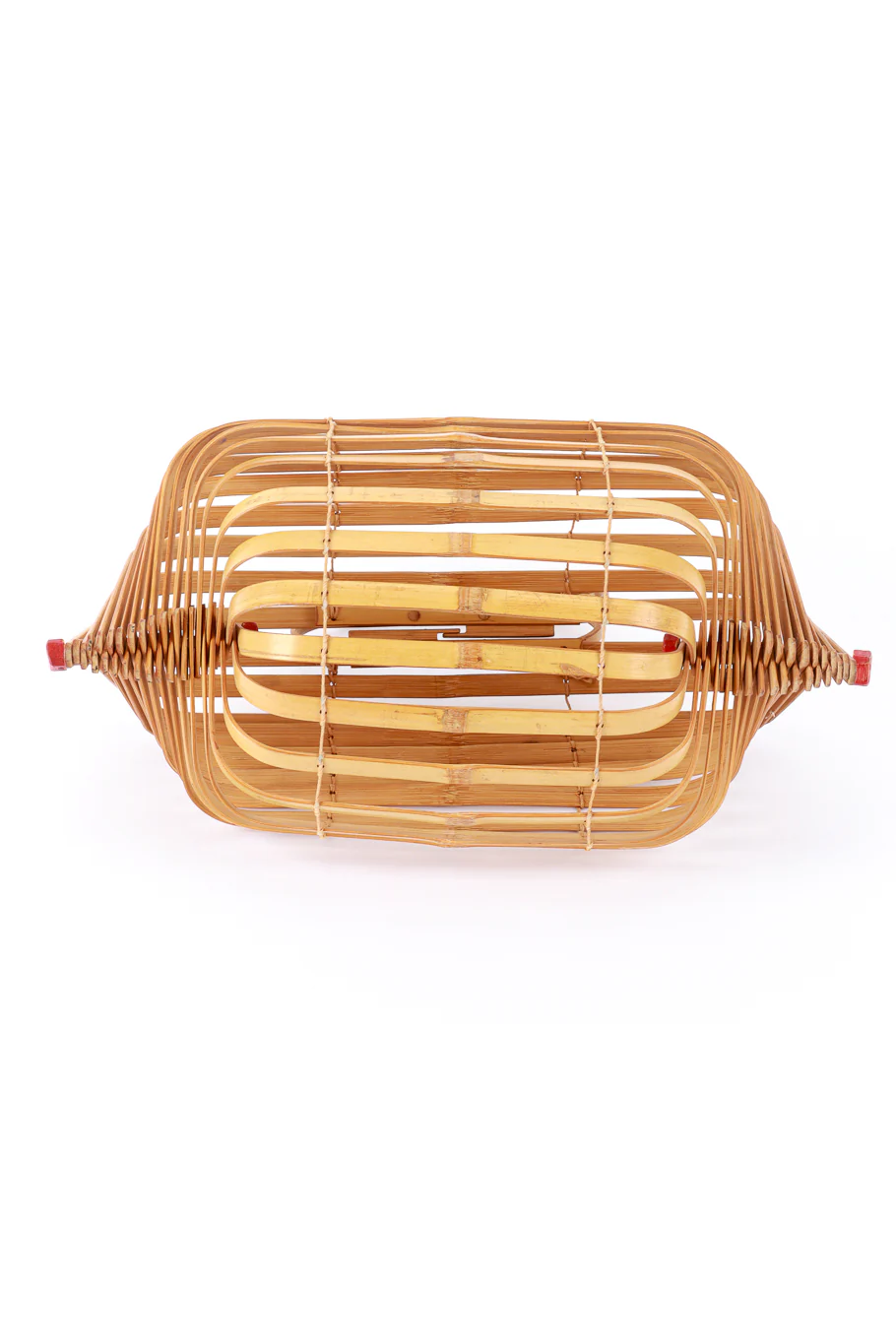 Accordion Bamboo Basket Bag II - Image 3