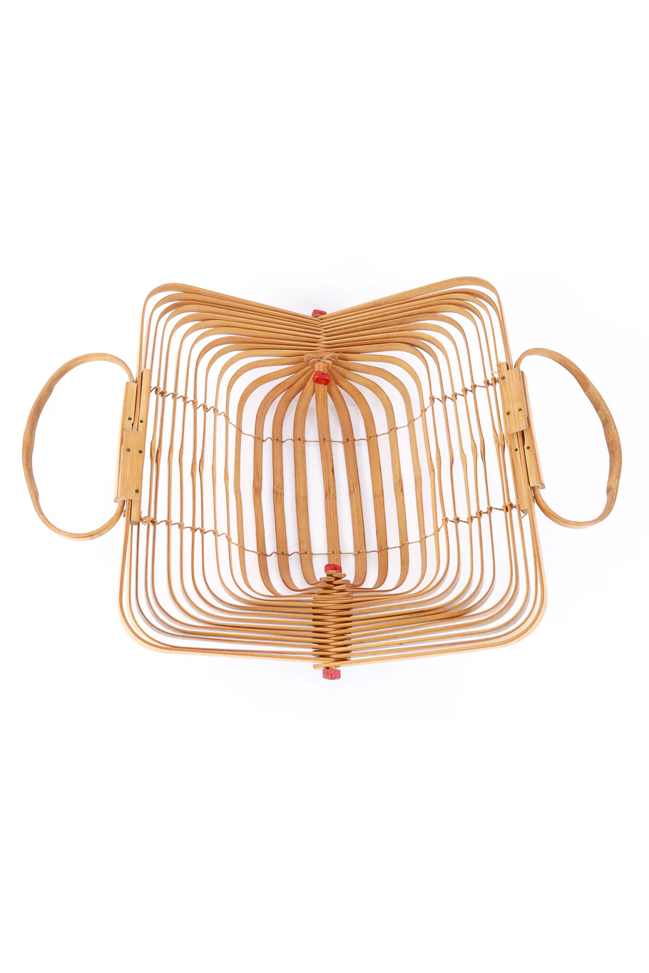 Accordion Bamboo Basket Bag II - Image 4