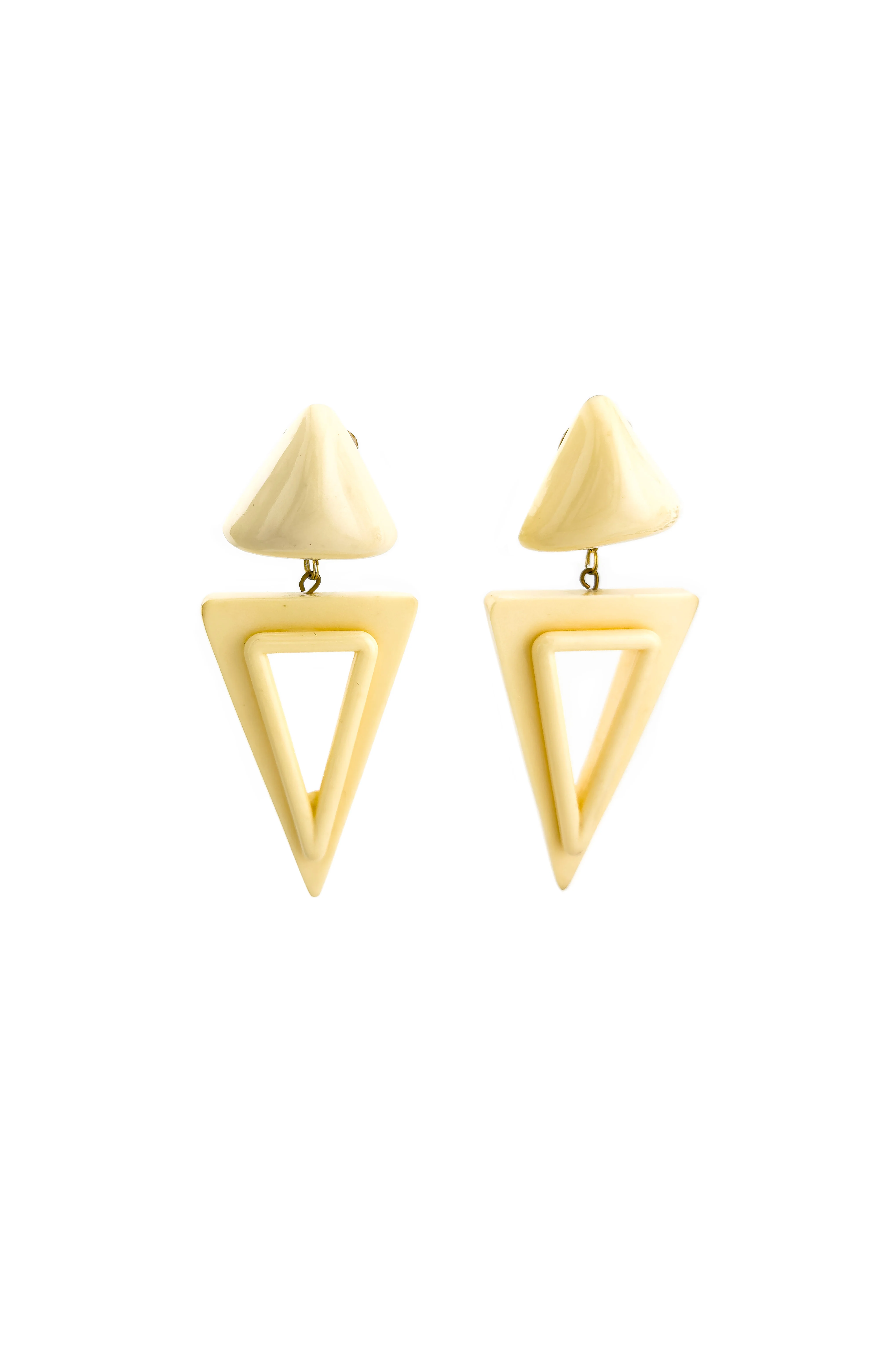 Acrylic Triangle Dangle Earrings