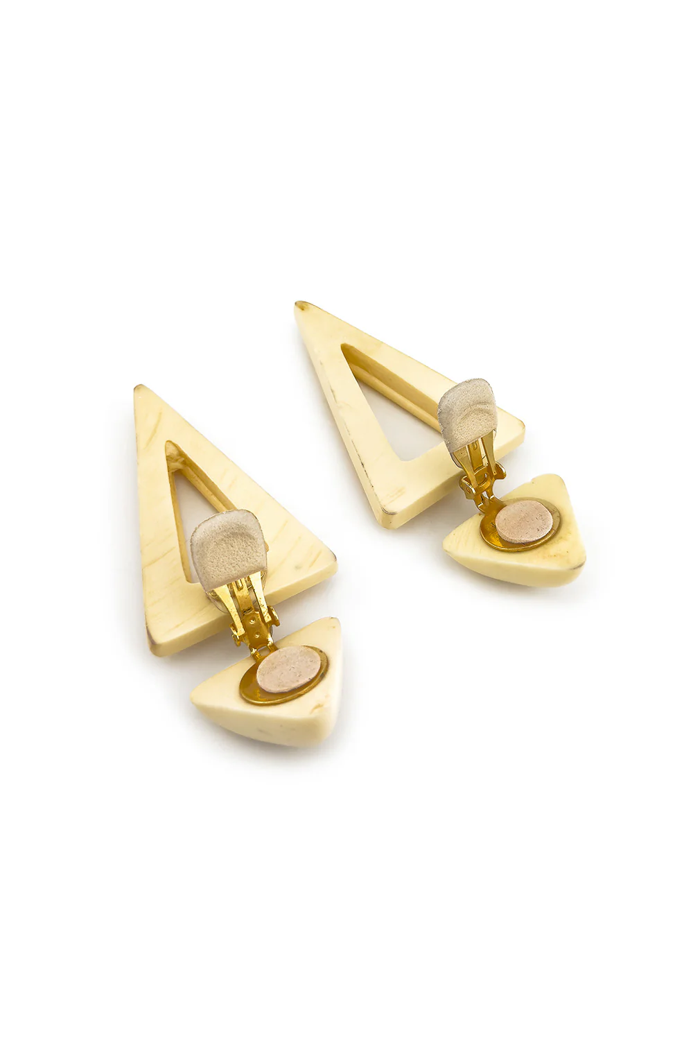 Acrylic Triangle Dangle Earrings - Image 3