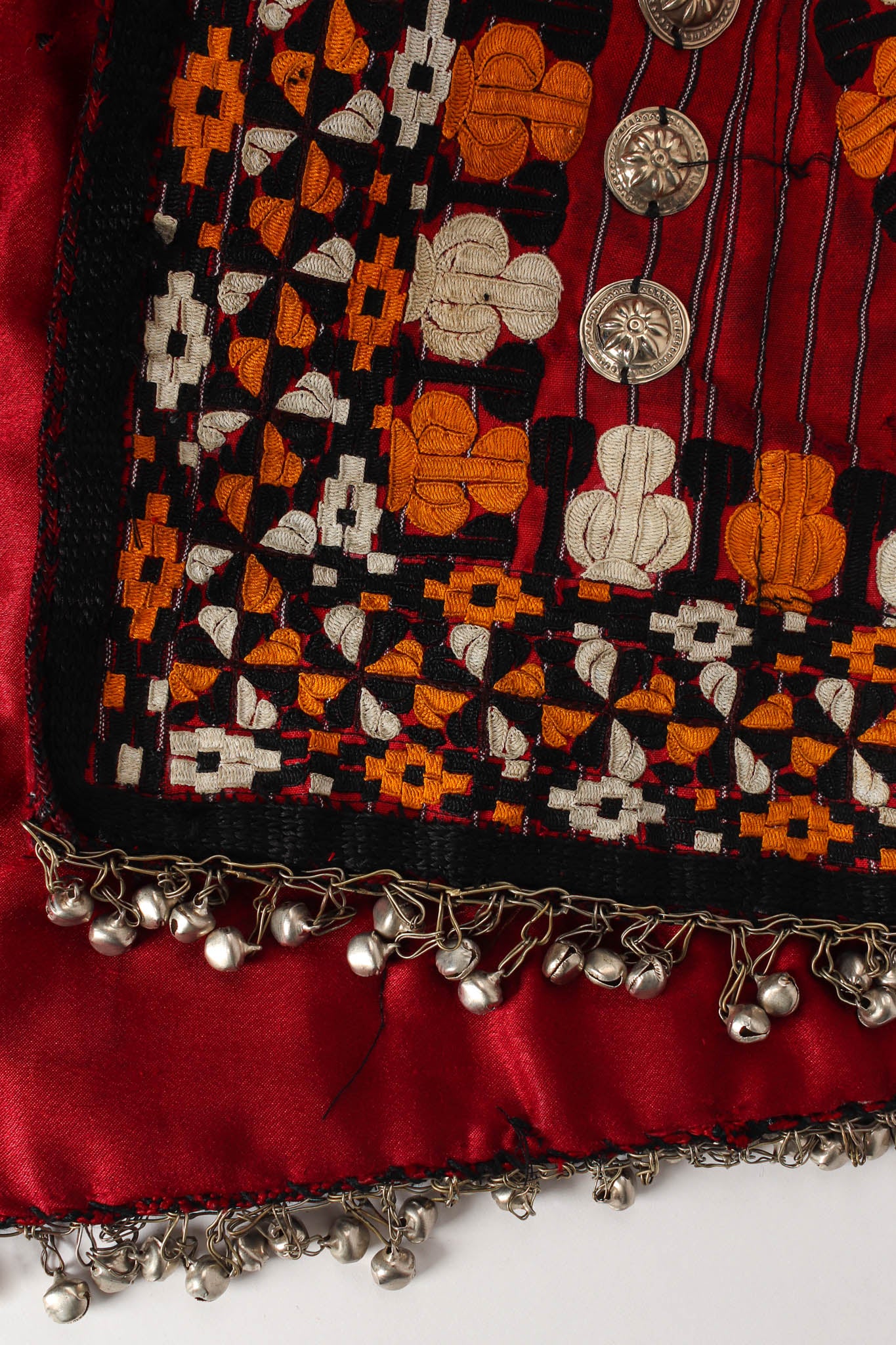 Afghan Embroidered Coin Charm Bell Coat - Image 12