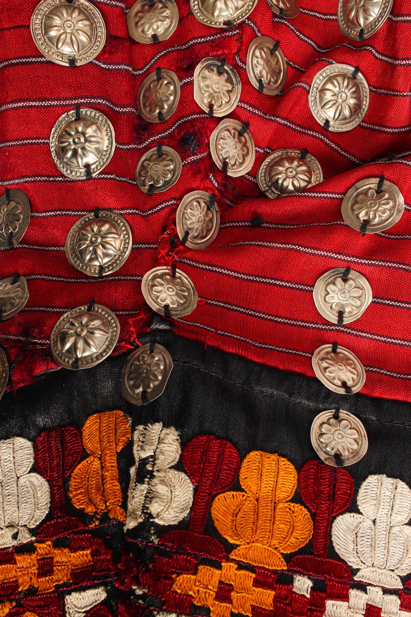 Afghan Embroidered Coin Charm Bell Coat - Image 14