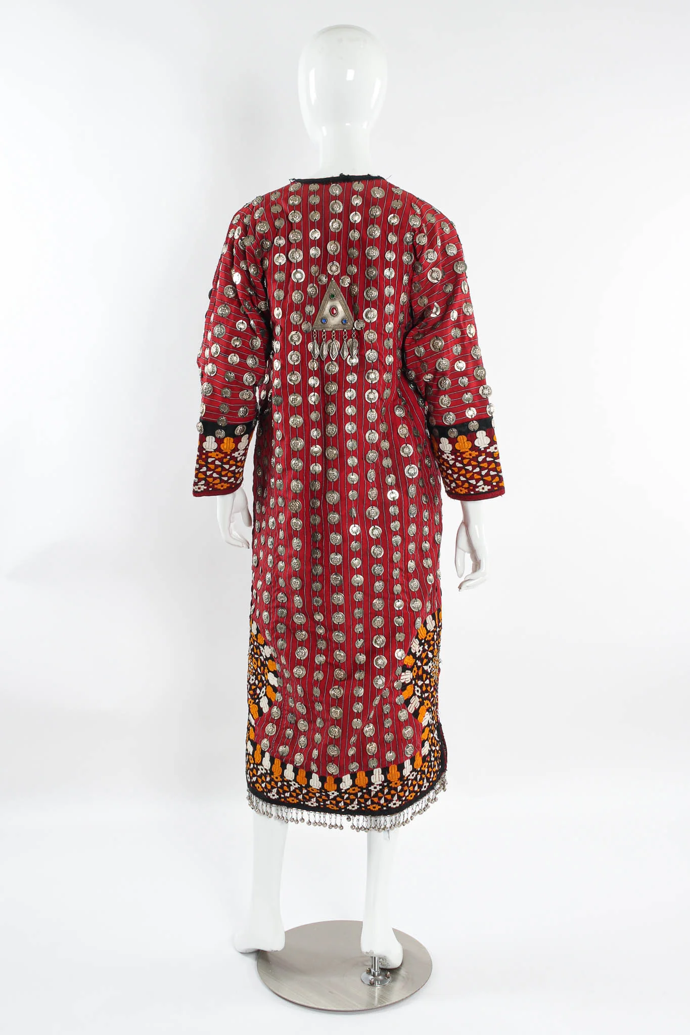 Afghan Embroidered Coin Charm Bell Coat - Image 2