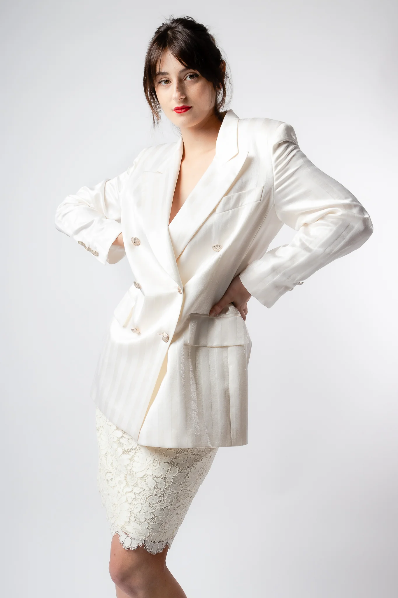 Alençon Lace Pencil Skirt - Image 3