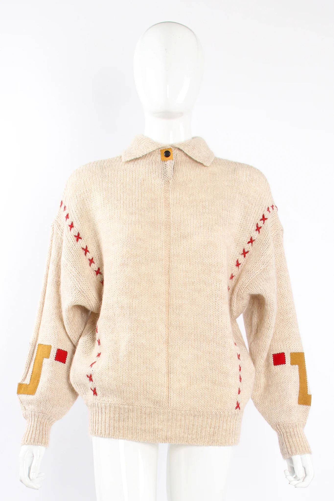 Alpaca Appliqué Sweater - Image 4