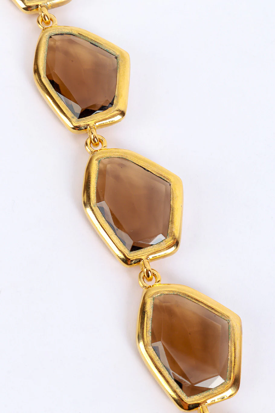 Amber Geometric Crystal Collar Necklace - Image 3