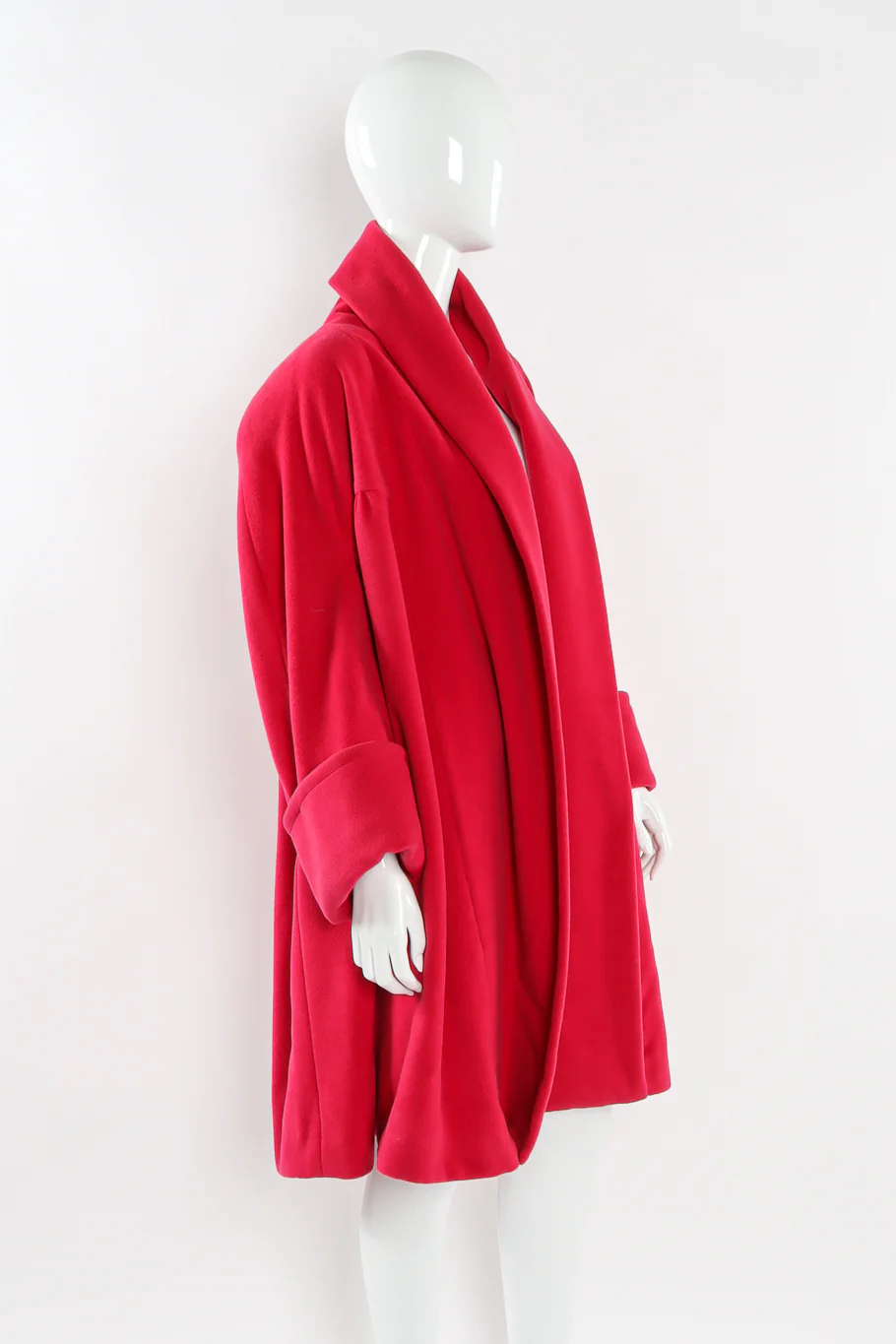 Angora Wool Swing Coat - Image 2