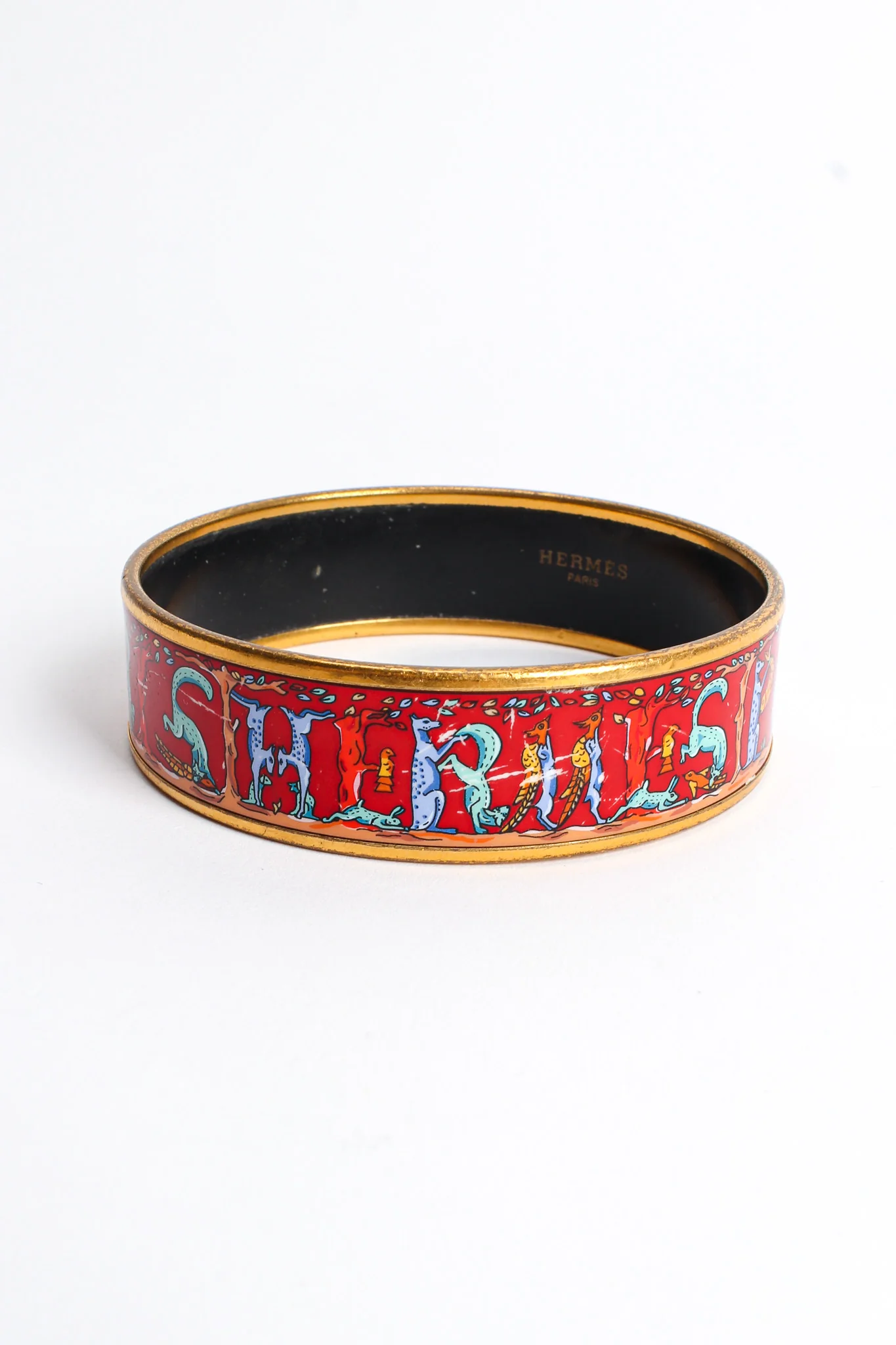 Animal Alphabet Wide Enamel Bracelet - Image 4